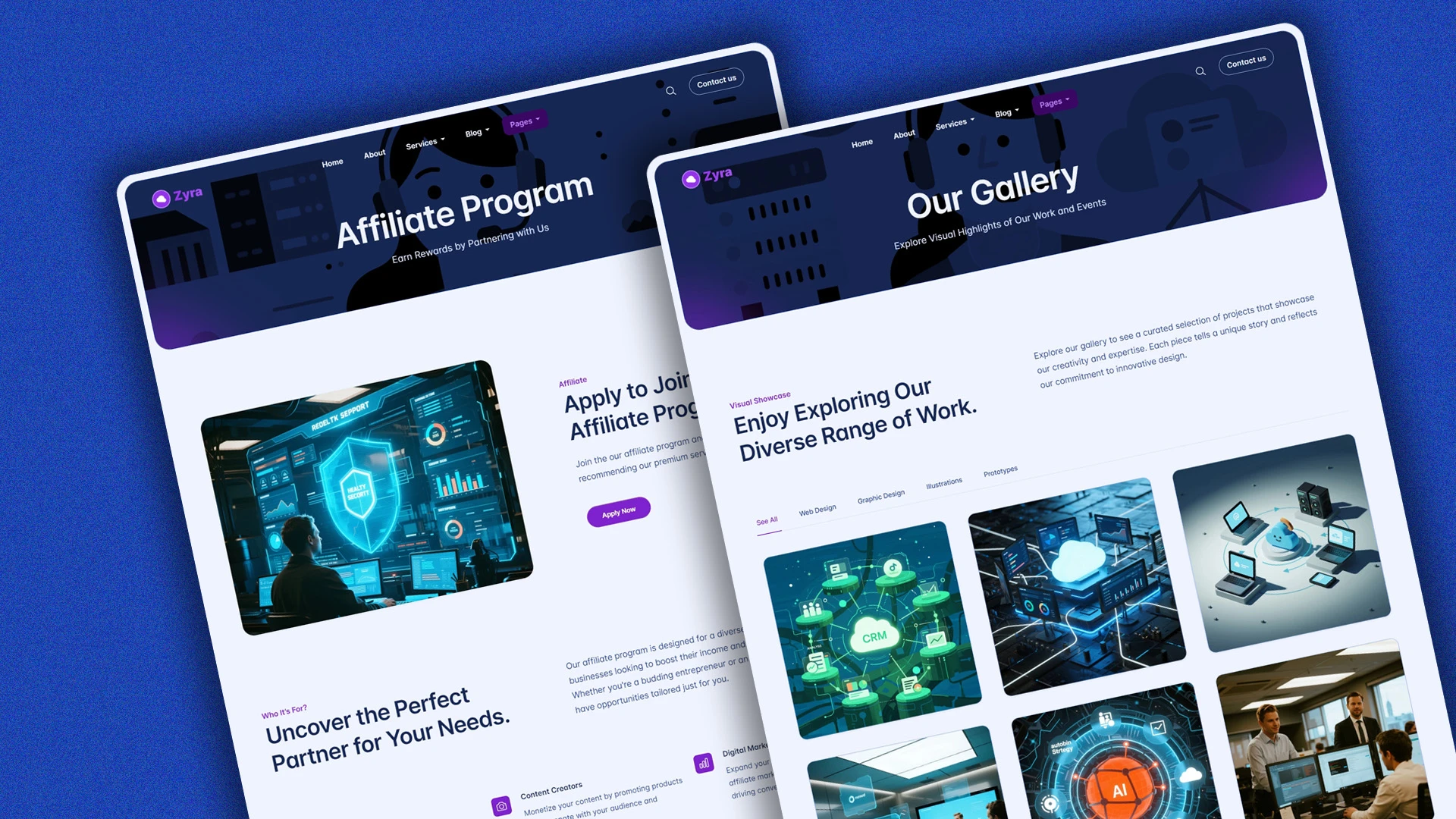 Zyra - Multipurpose IT Solutions & Business Services HTML Website Template