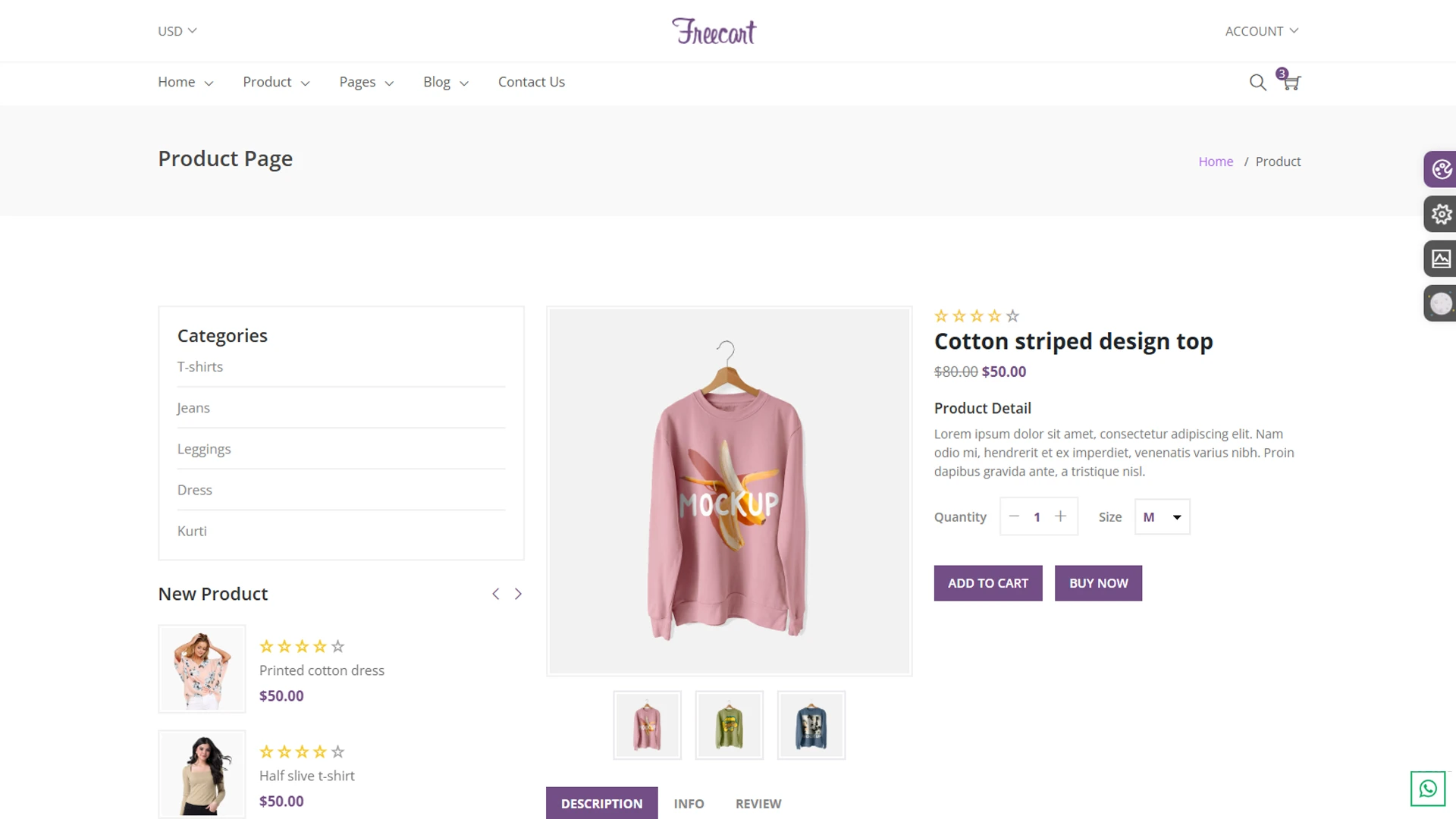 Freecart - eCommerce HTML Template
