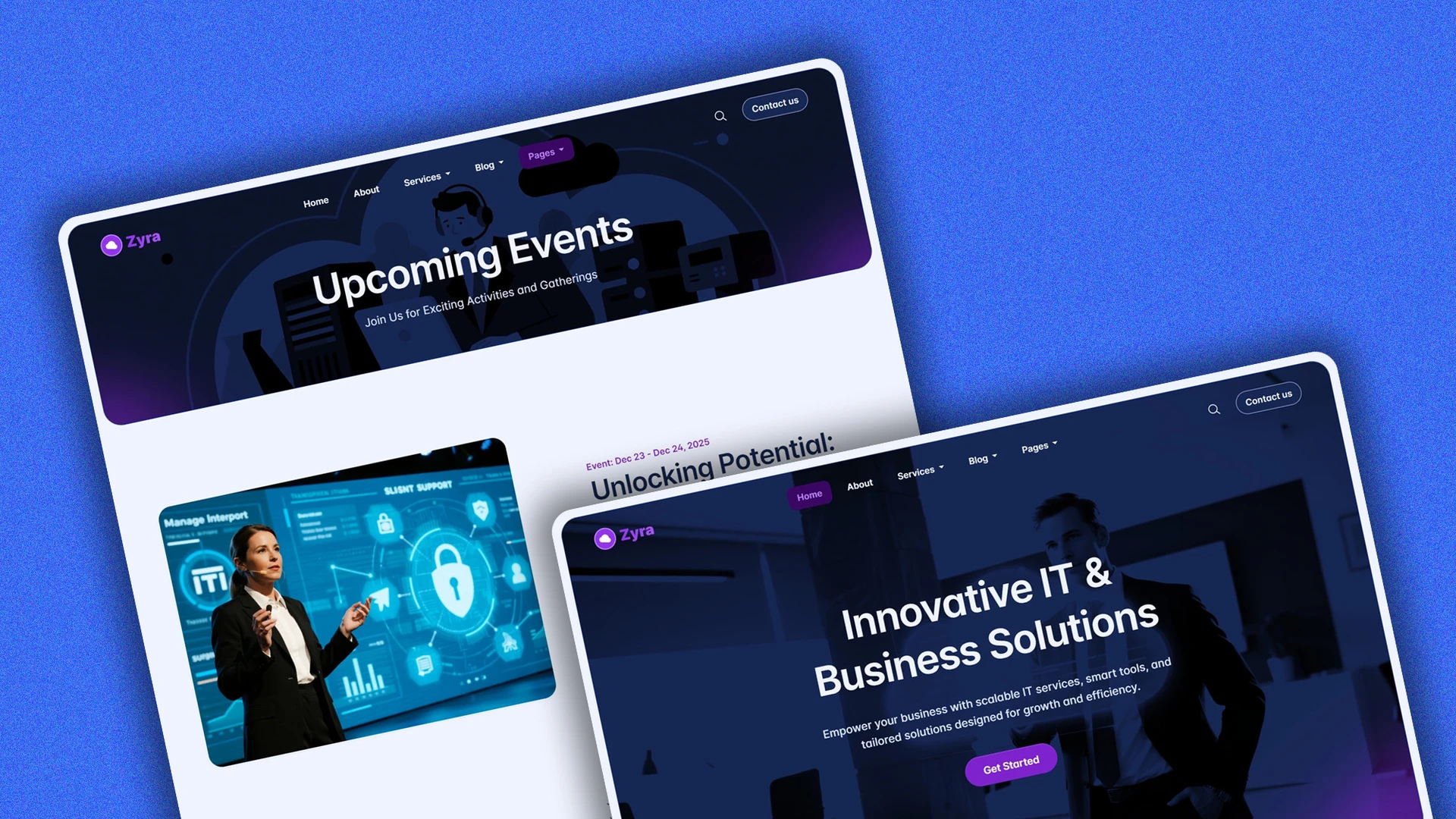 Zyra - Multipurpose IT Solutions & Business Services HTML Website Template