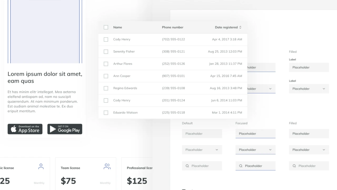 Figma Wireframe Kit - UI Kit & Templates for Wireframing