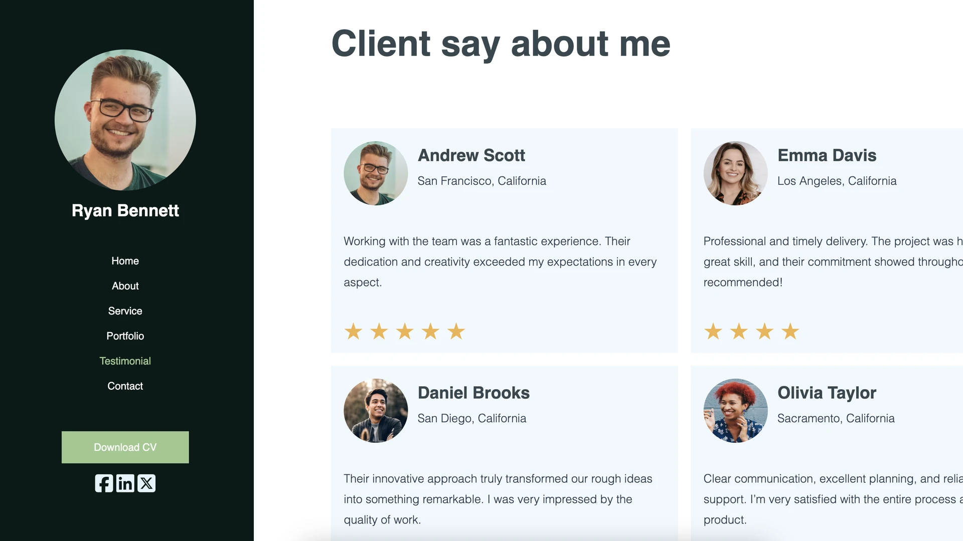 ClarifyFolio - Next.js Personal Portfolio Template