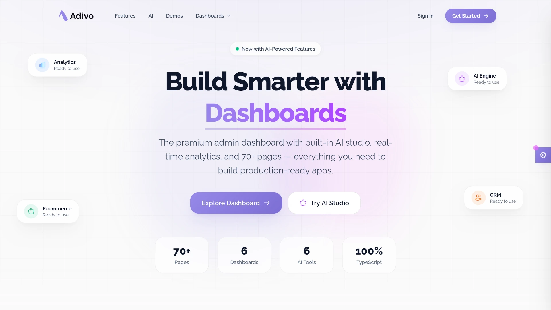 Adivo - AI Ready React 19 Admin Dashboard Template