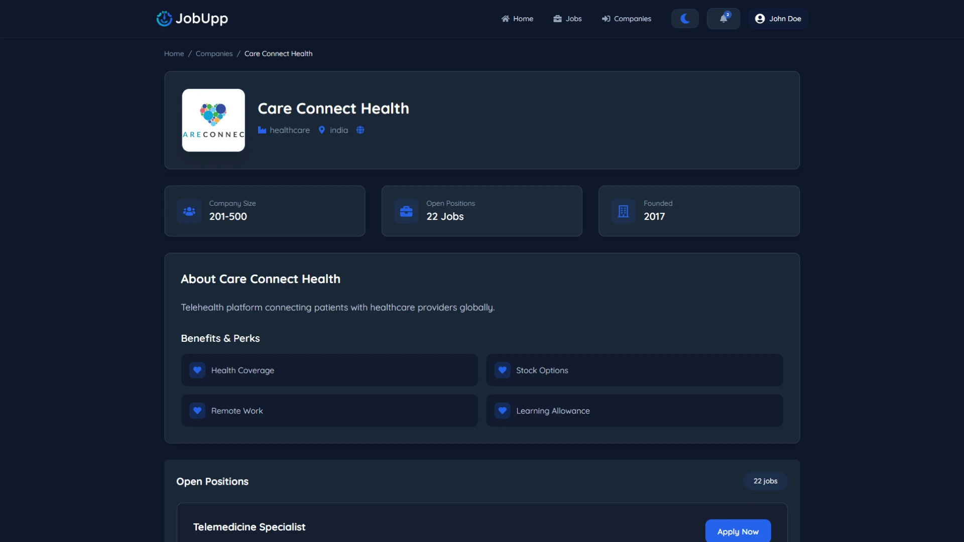 JobUpp - Job Portal Website Template Modern Job Board Platform