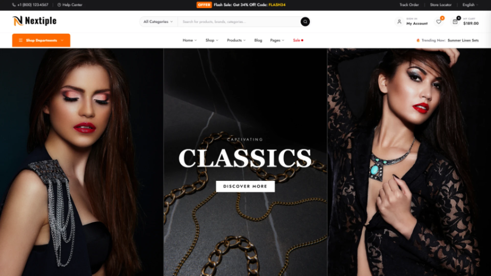 Nextiple - Multipurpose eCommerce Tailwind CSS Template