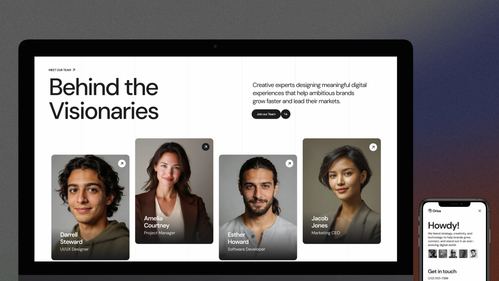 Orisa - Creative Portfolio Agency Framer Template