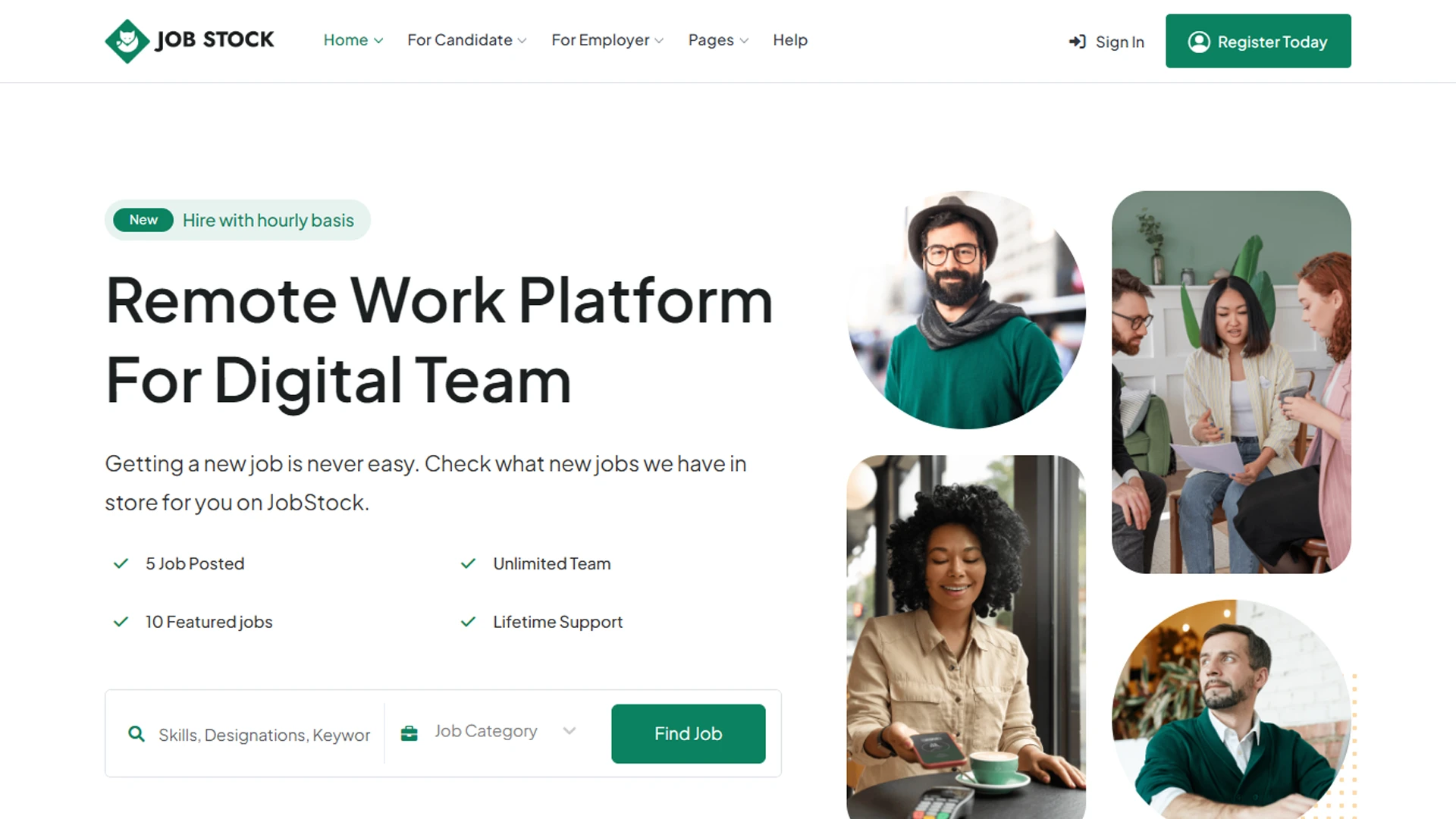 JobStock - CodeIgniter Job Listing, Job Portal Landing & Dashboard Template