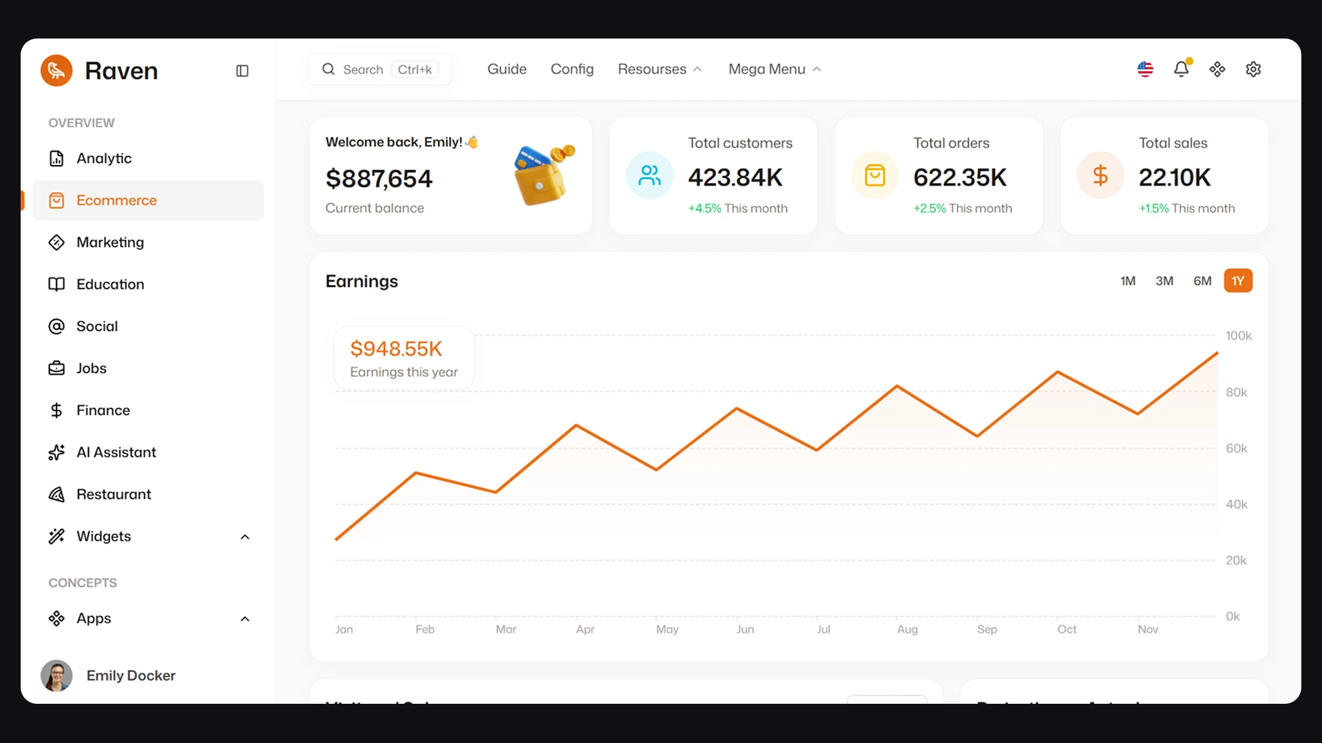 Raven - Multipurpose Tailwind CSS Admin Dashboard Template