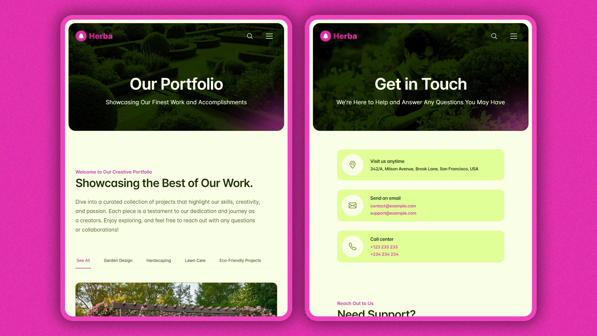Herba - Innovative Landscaping and Green Spaces HTML Website Template