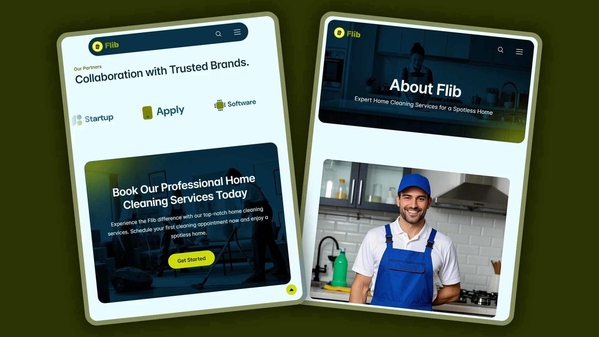 Flib - HTML Website Template For Premium Home Cleaning Services