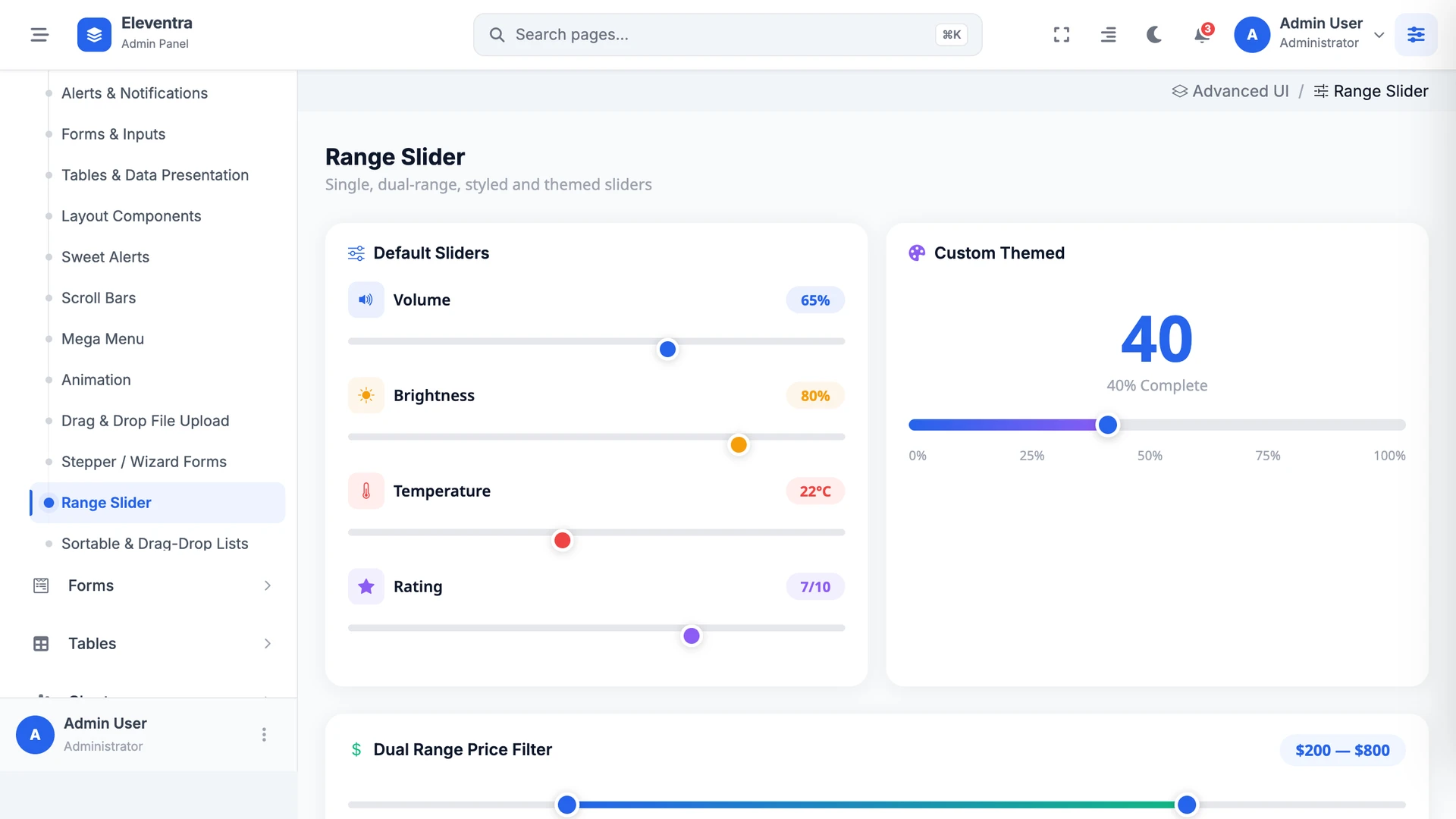 Eleventra - Angular 21 Admin Dashboard Template + UI Kit + 90+ Pages