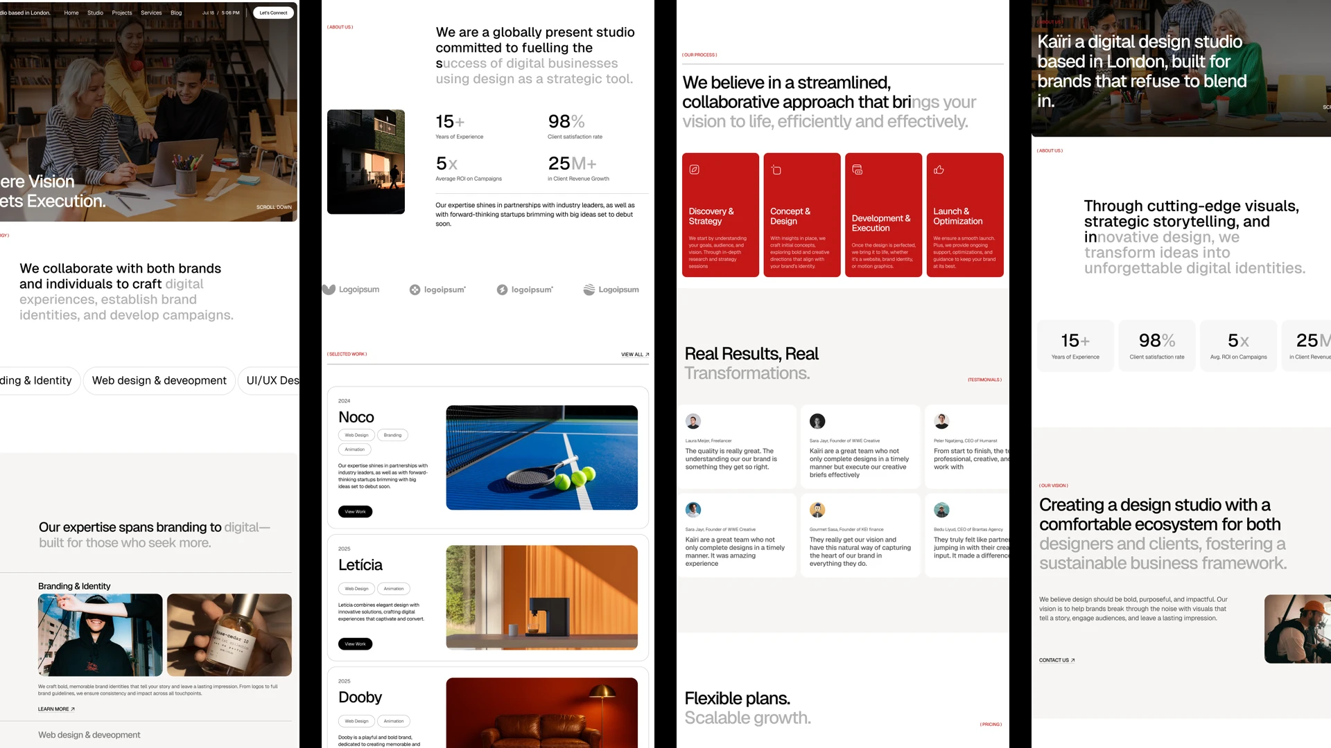 Kairy - Marketing Agency & Studio Framer and Figma Template