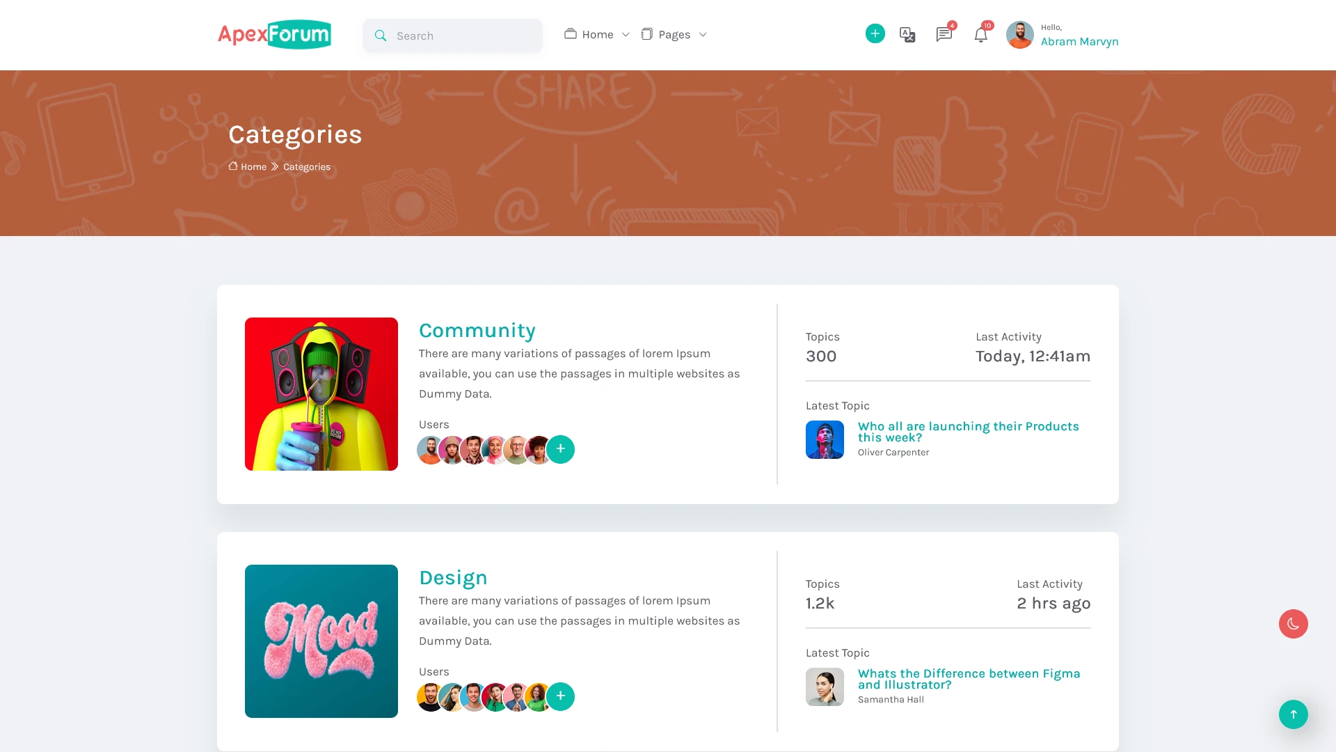 ApexForum - Ultimate Forum & Community Discussions Bootstrap Template