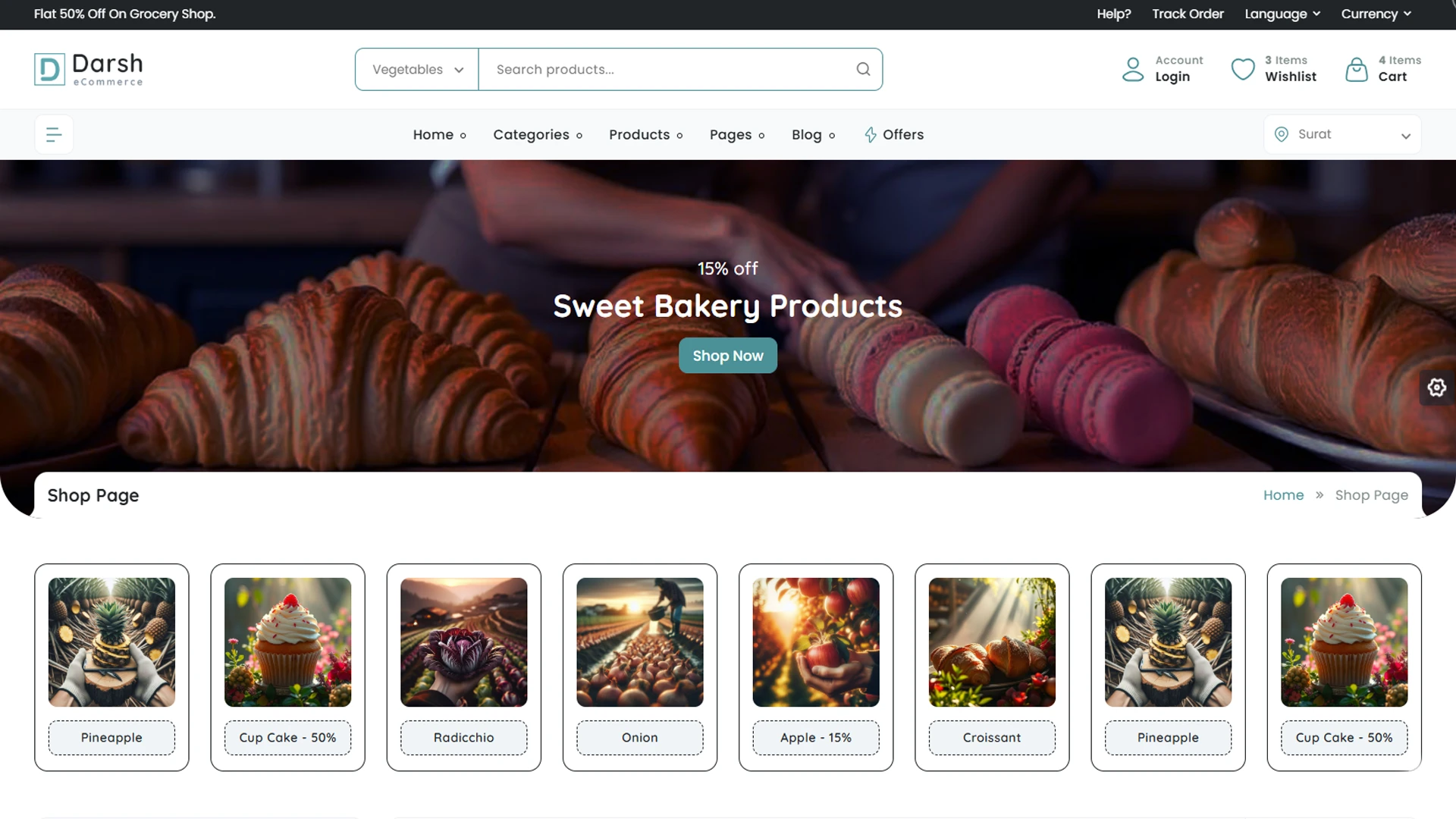 Darsh - Multipurpose eCommerce HTML Bootstrap Template