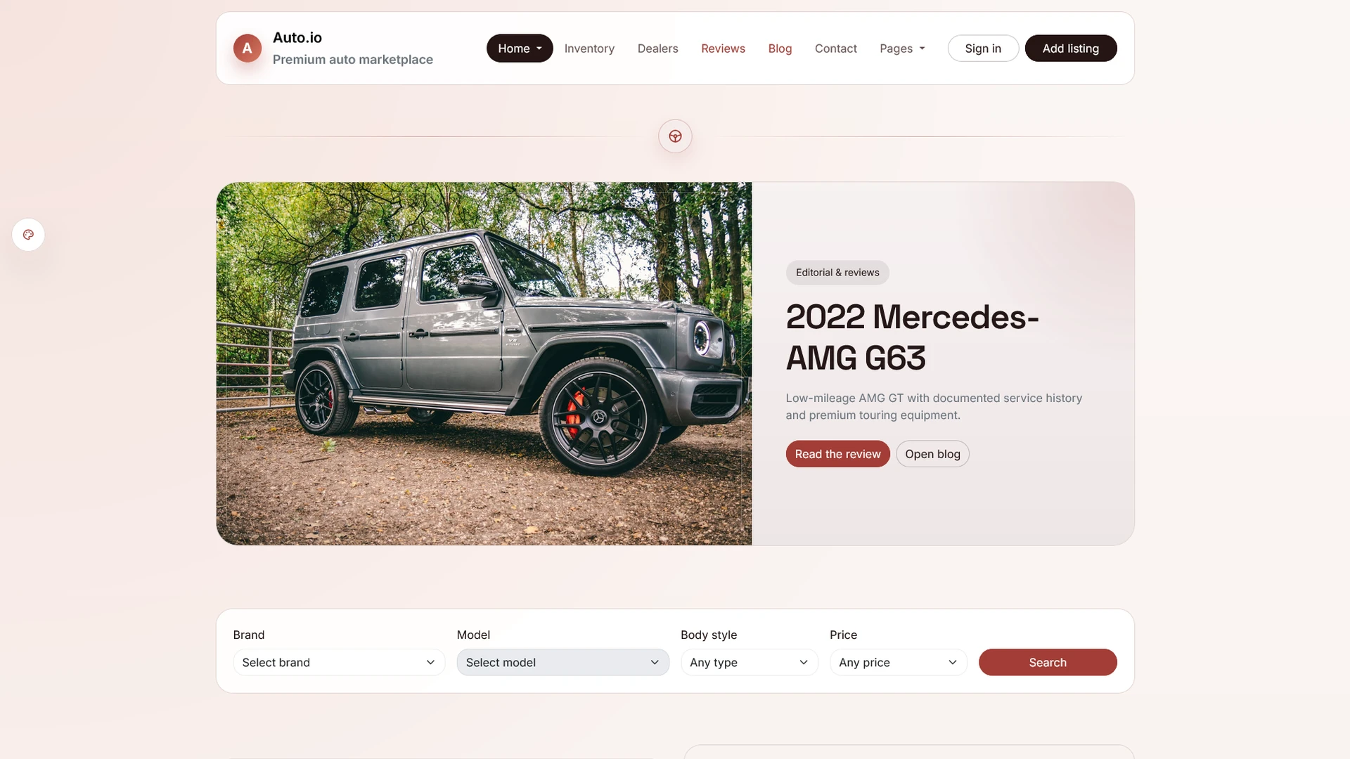 AutoIO - Cars Listings & Directory Template