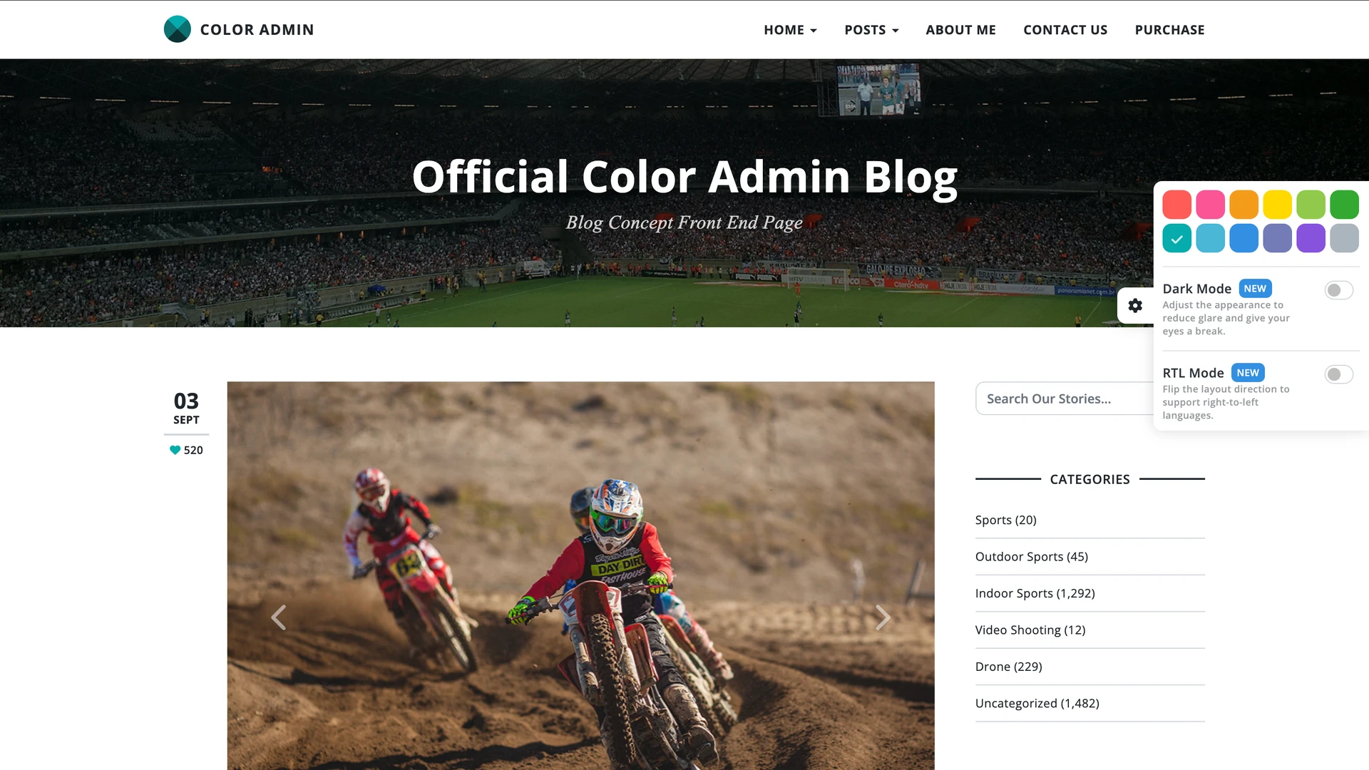 Color Admin - Ultimate Admin & Frontend Kit