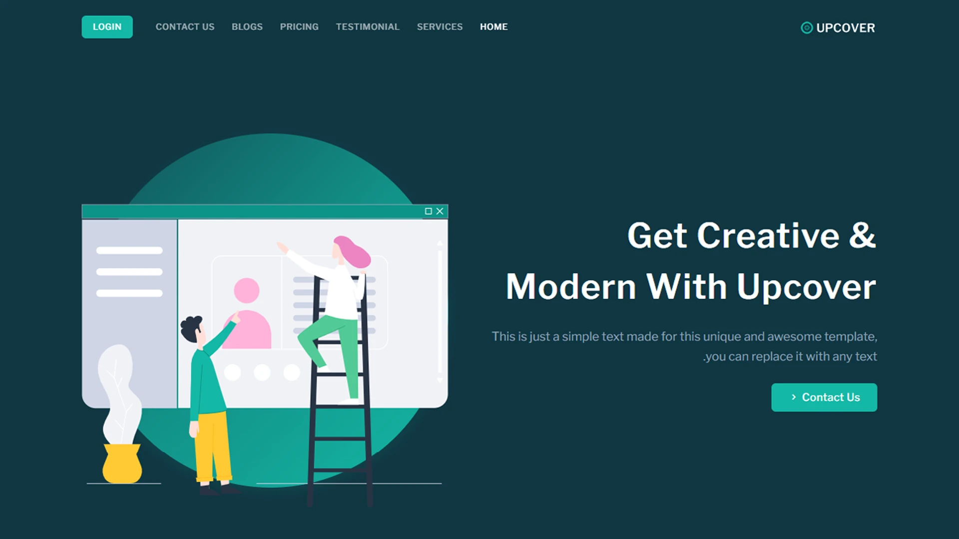 Upcover - Tailwind CSS Business & Corporate Landing Template