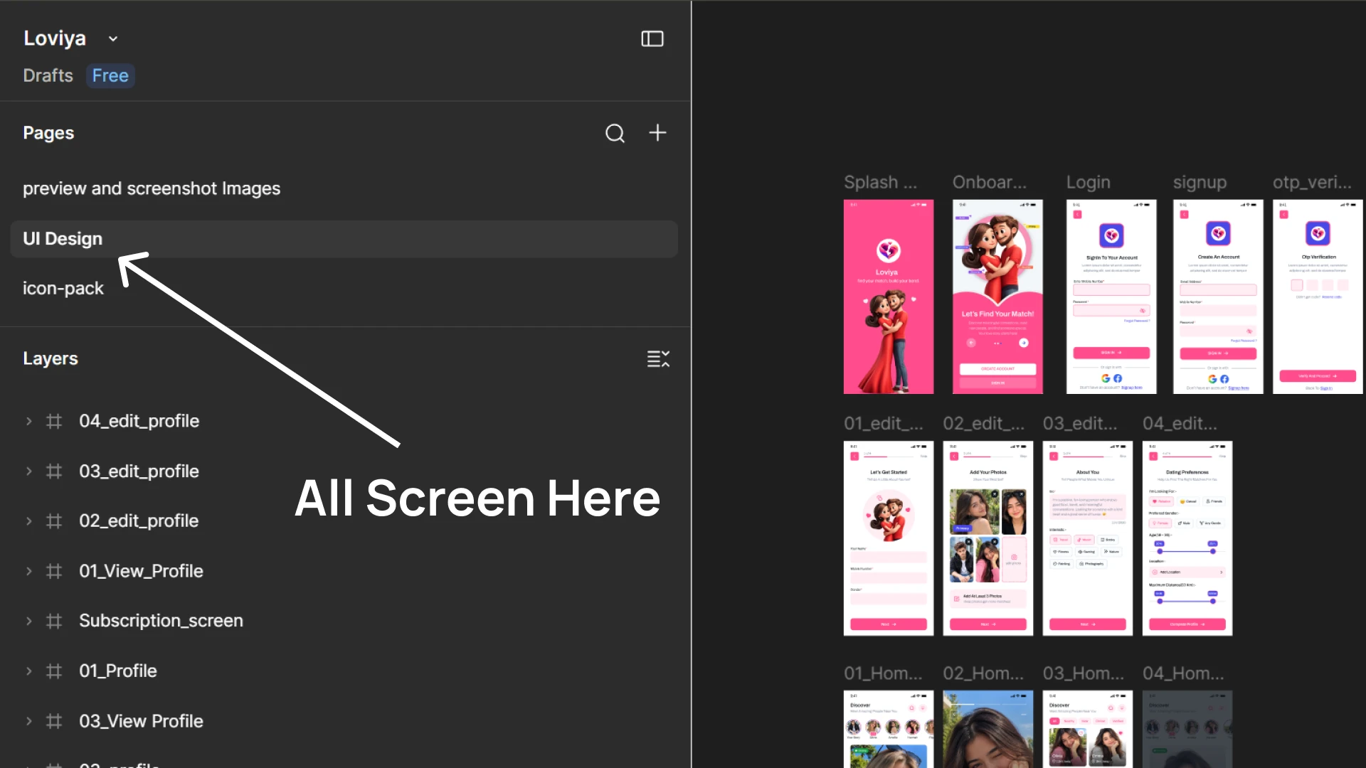 Loviya - Modern Dating & Matchmaking App UI Kit (Screenshot 17 of 17)