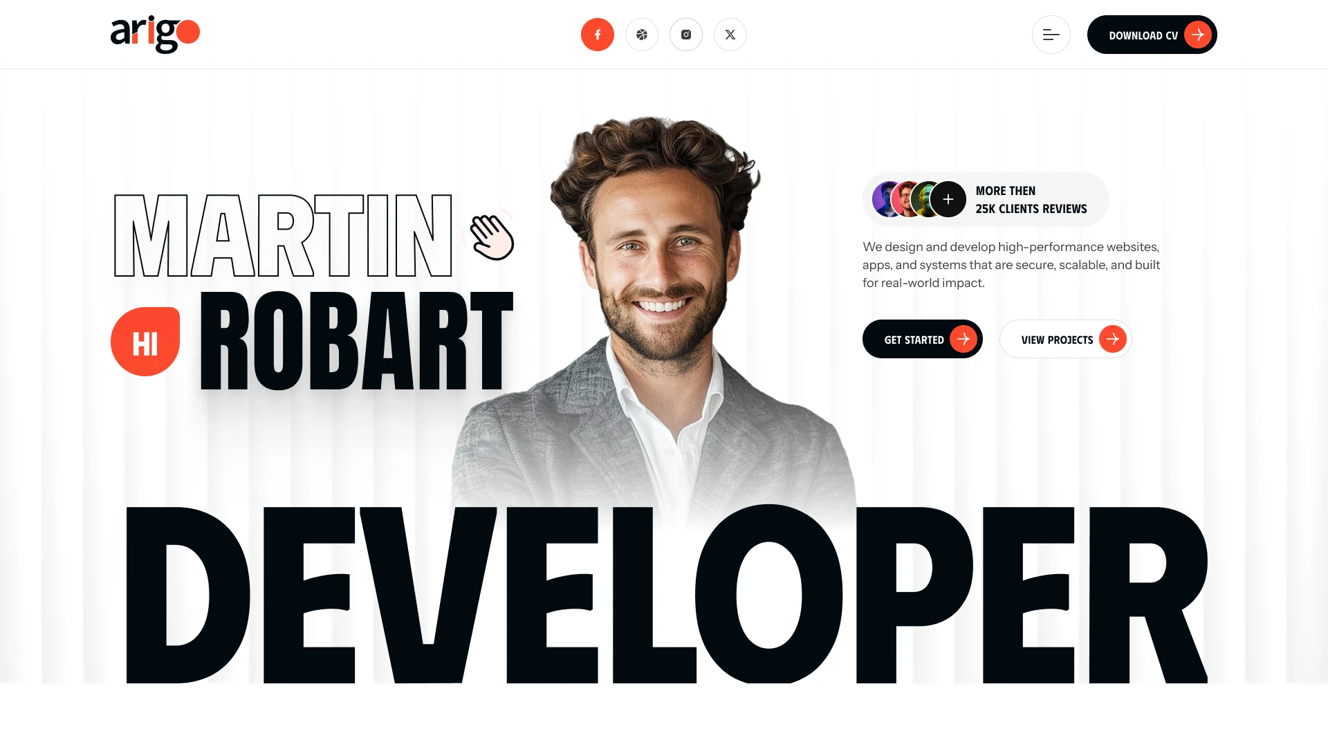 Arigo - Creative Agency & Portfolio WordPress Theme