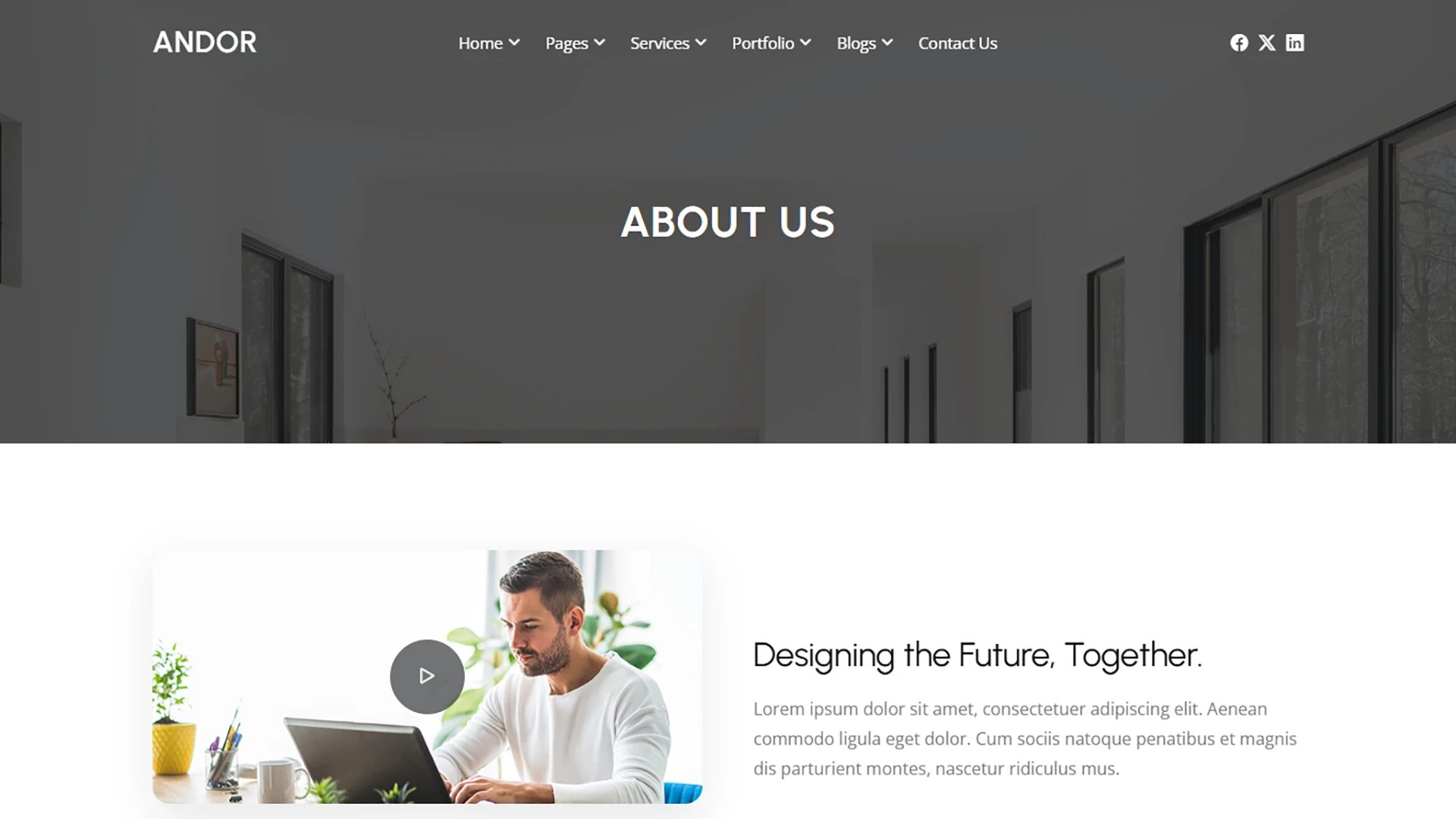 Andor - Corporate Business and Innovative HTML & Angular Template
