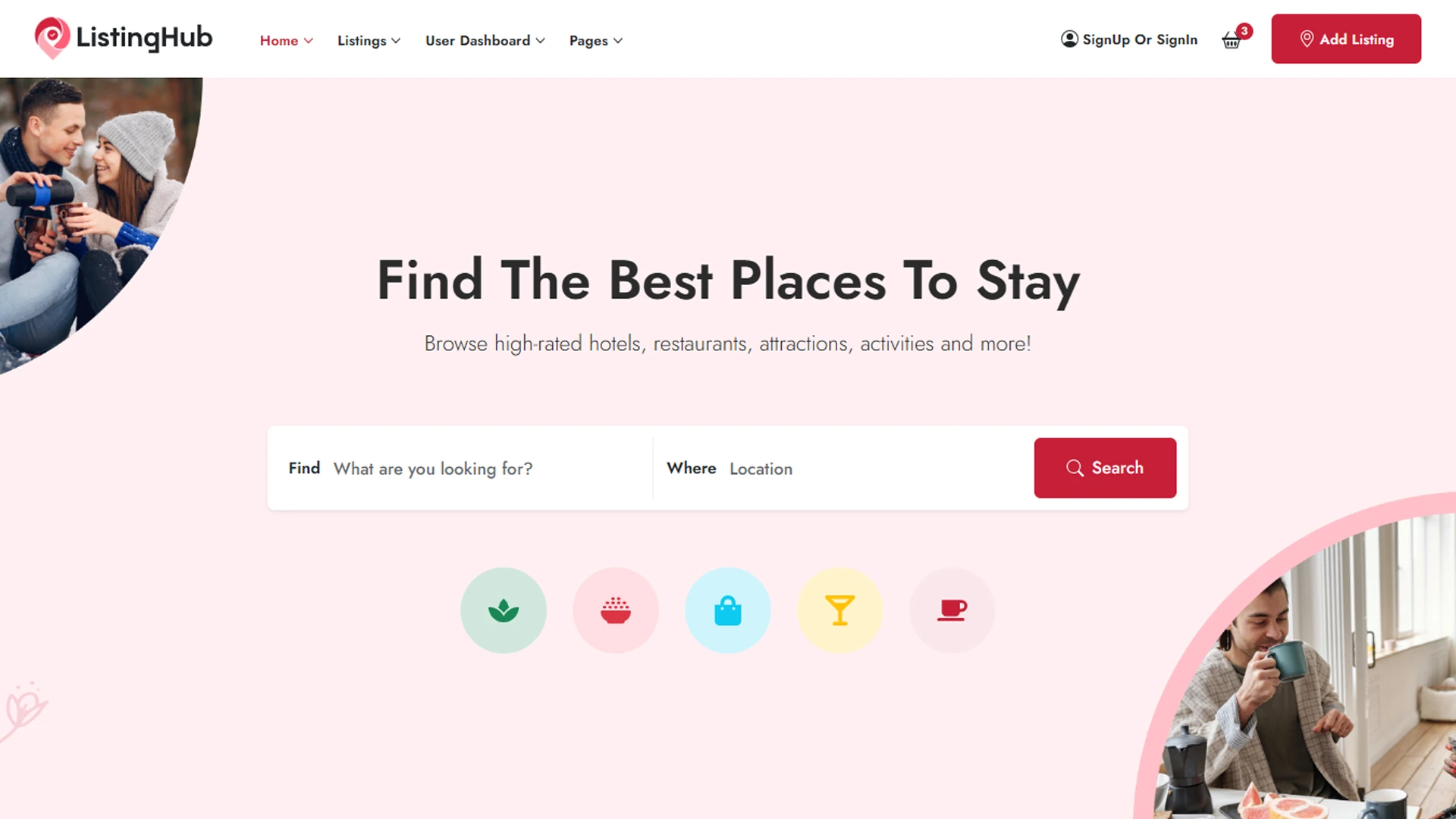 ListingHub - Nuxt Business Directory & Listing Template