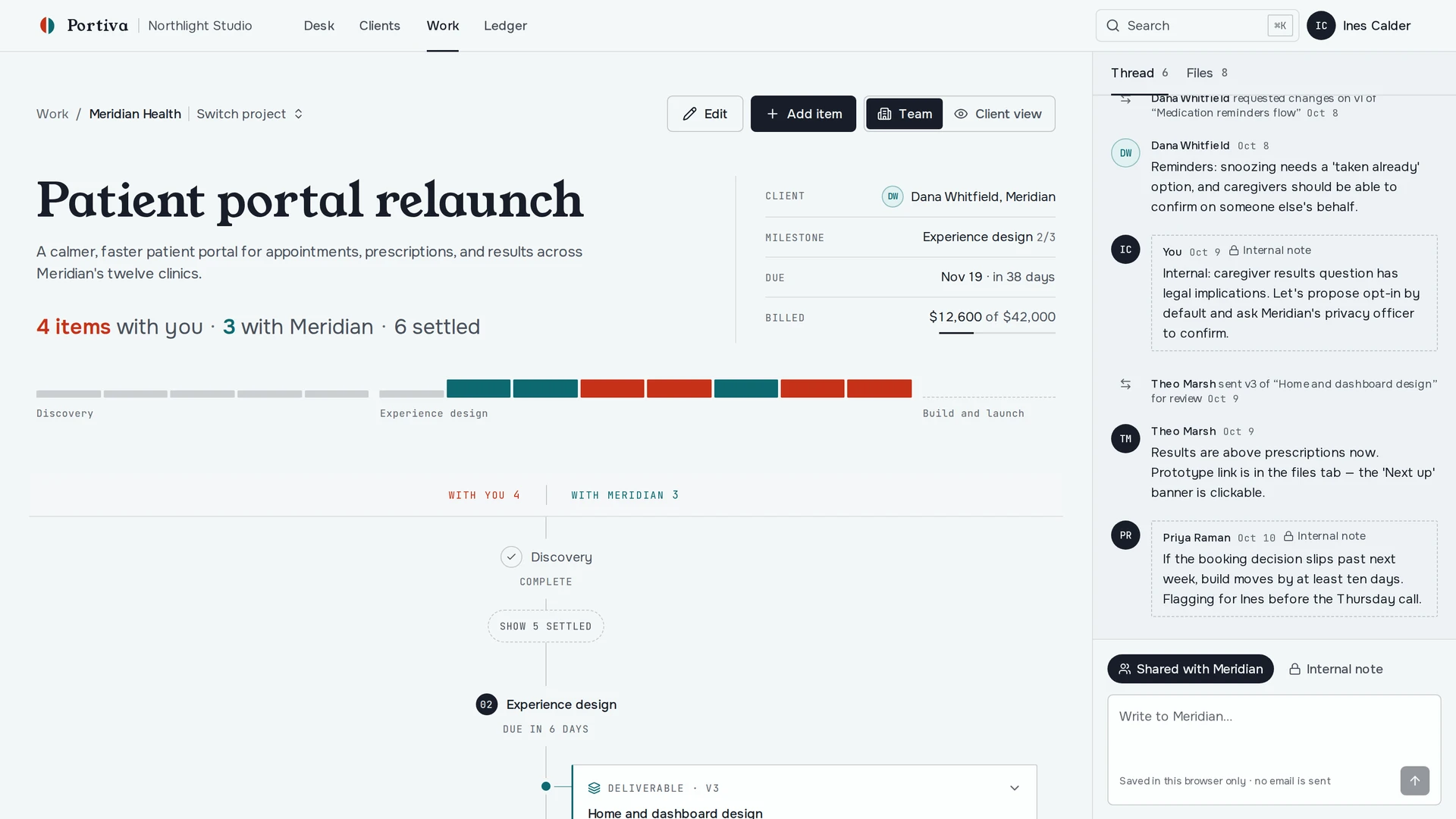 Portiva - Next.js Client Portal & Business Workspace Template