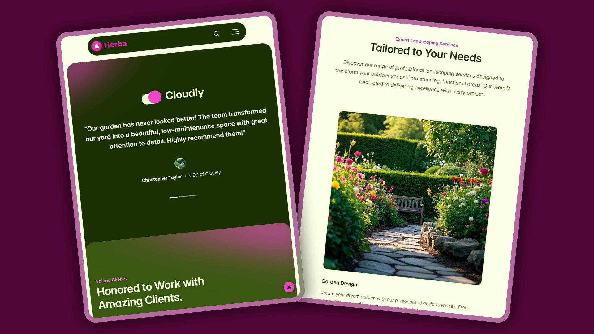 Herba - Innovative Landscaping and Green Spaces HTML Website Template