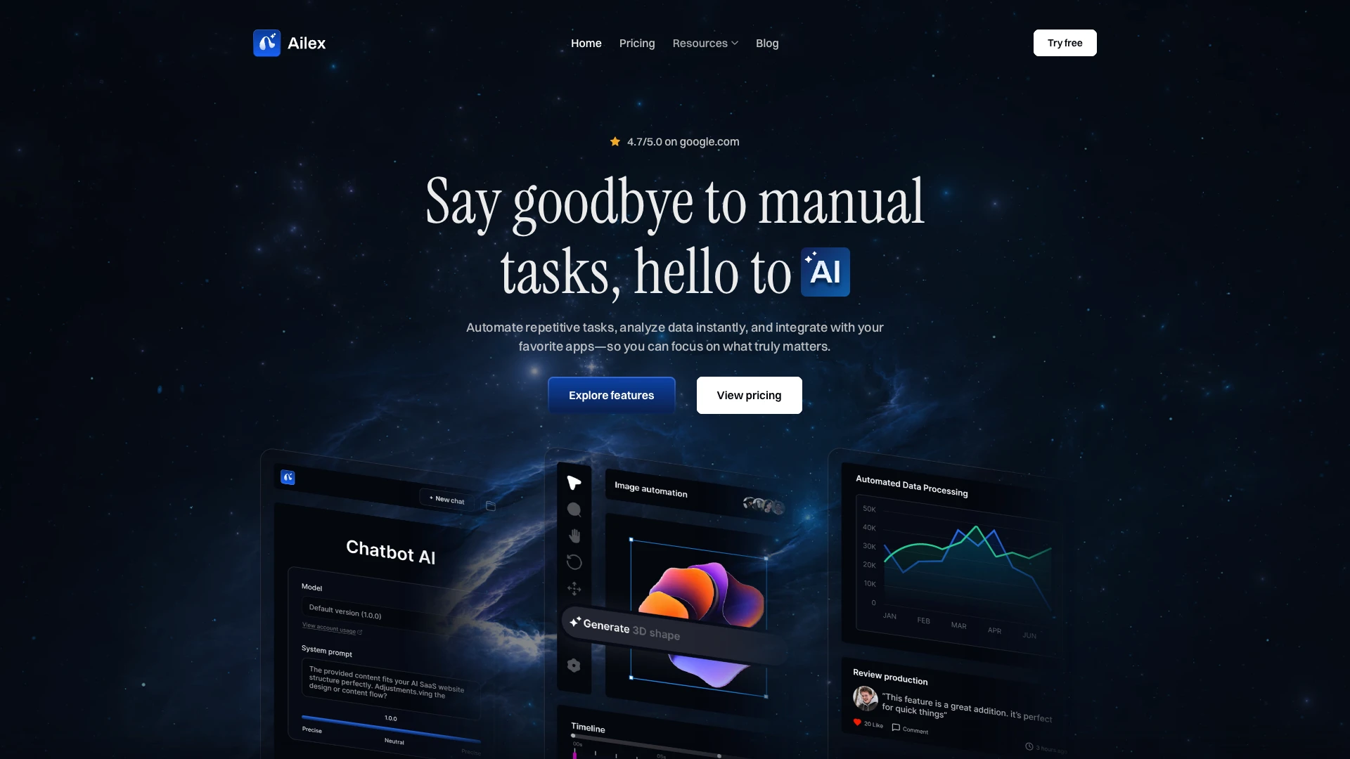 Ailex - AI, SaaS, Technology & Startup Framer & Figma Template