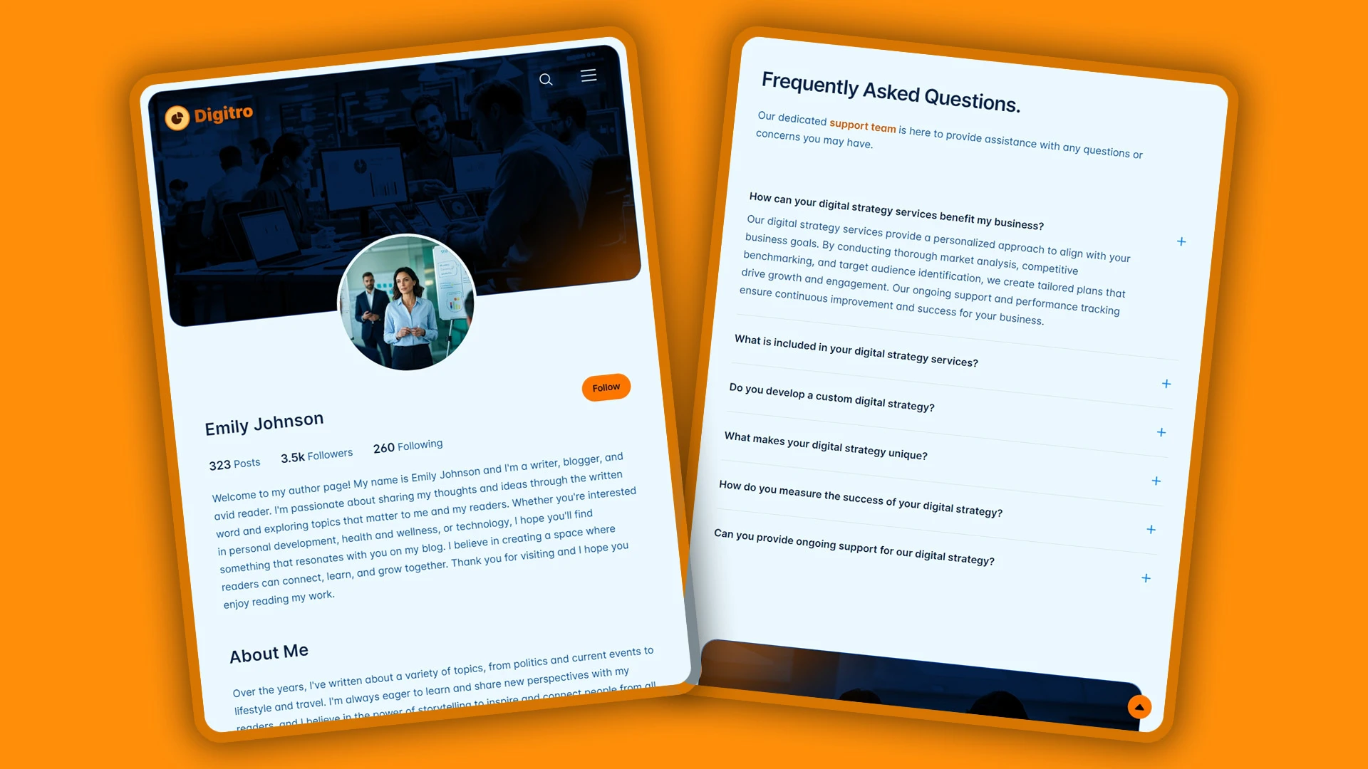 Digitro - Cutting-Edge Digital Marketing Agency HTML Website Template