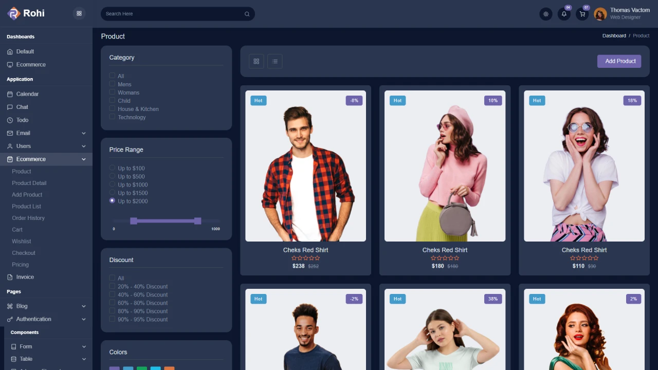 Rohi - Bootstrap 5 Admin Dashboard HTML Template