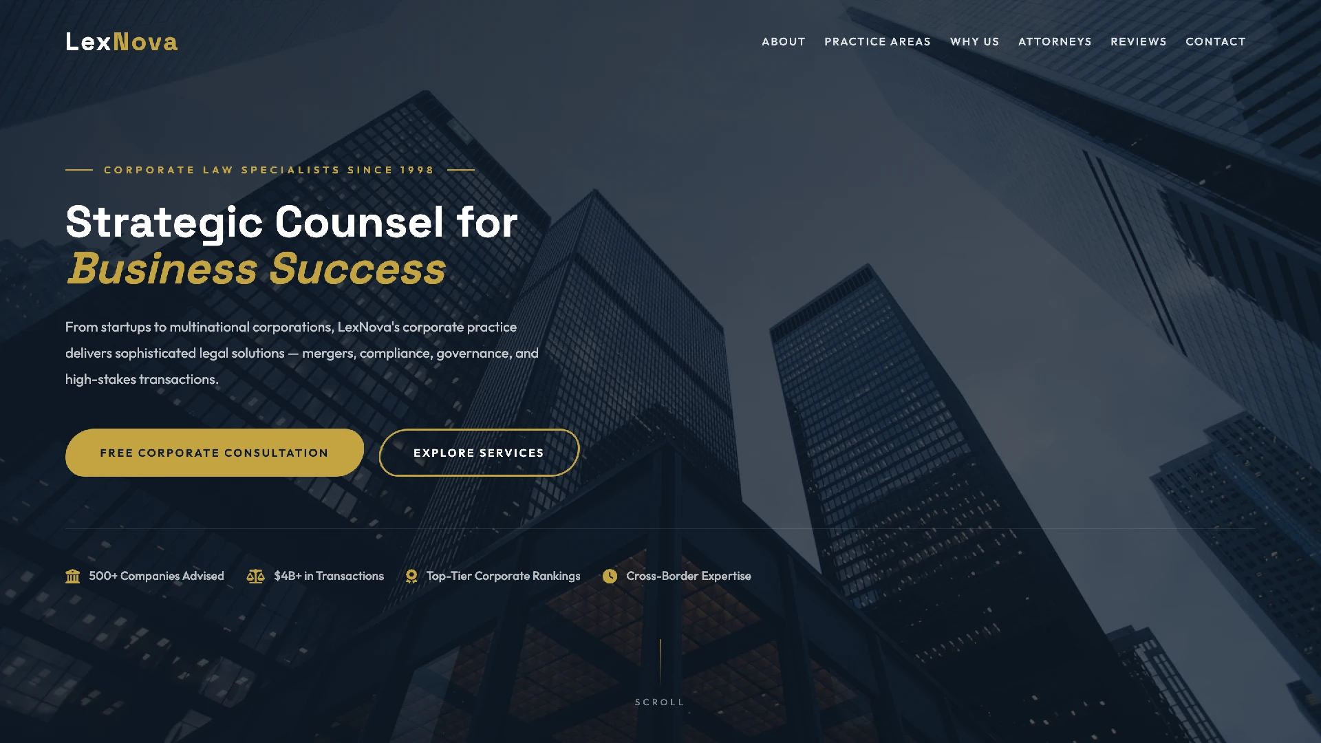LexNova - Premium Law Firm Attorney HTML Template