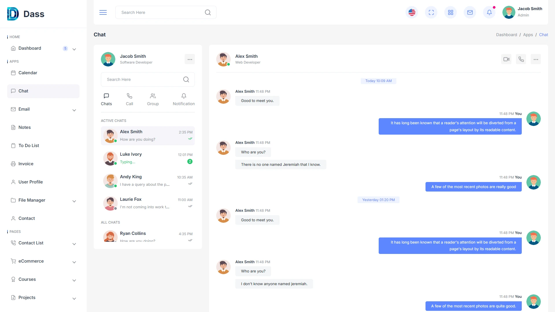Dass - Bootstrap Admin Dashboard HTML Template with RTL Support