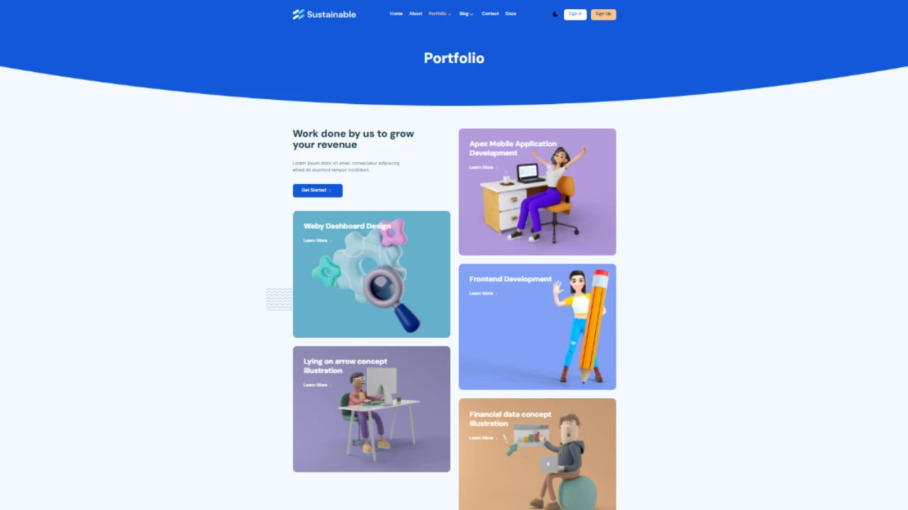 Sustainable Pro - NextJs Template to Build Portfolios