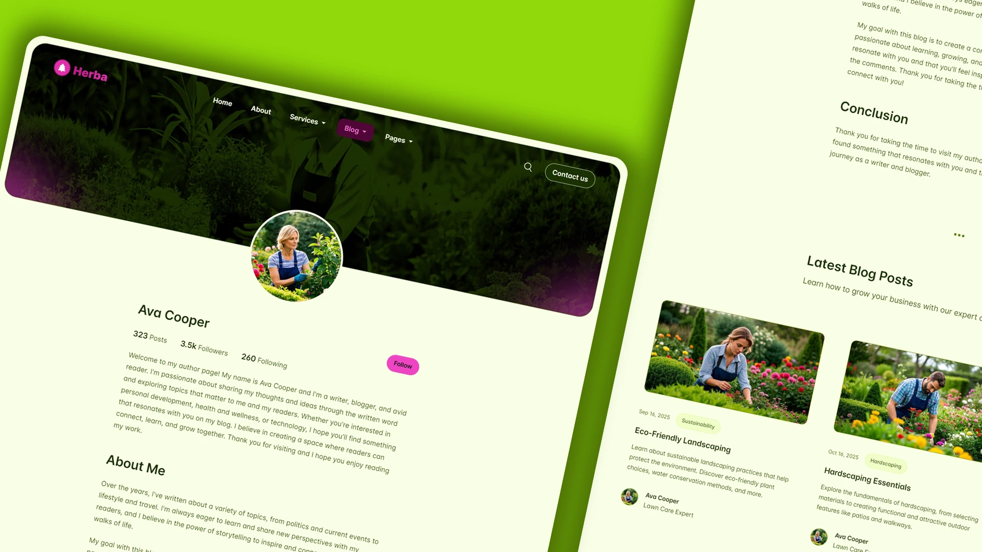 Herba - Innovative Landscaping and Green Spaces HTML Website Template