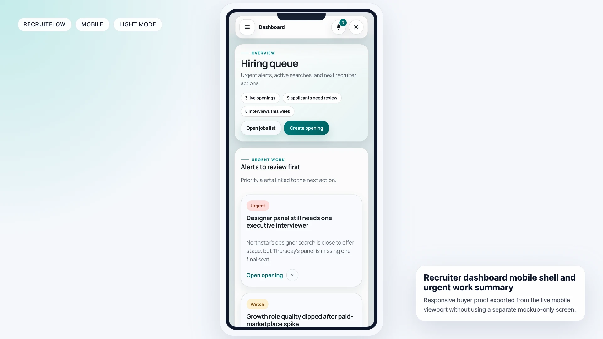 RecruitFlow - React Job Board & Recruiter Dashboard Template