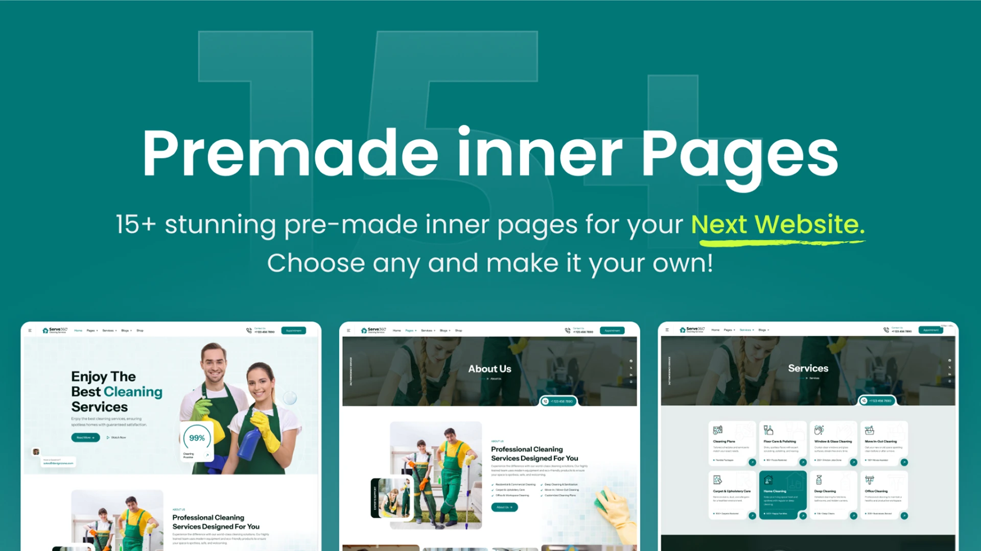 Serve360 - Cleaning Services WordPress Theme