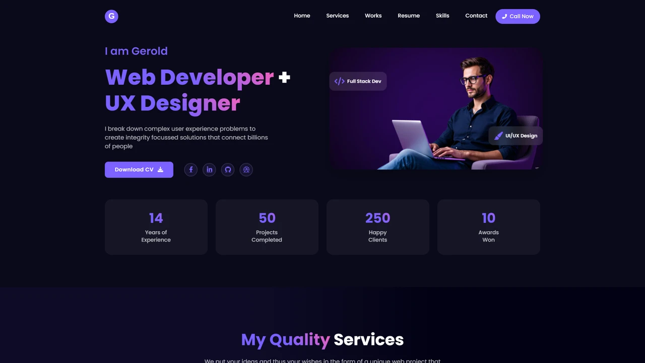 Taylor - Personal Portfolio HTML Template for Creatives