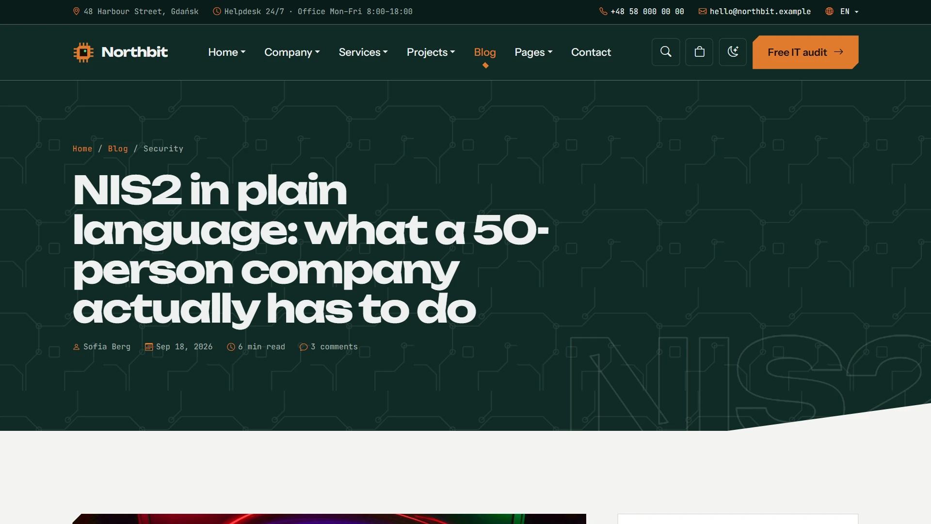 Northbit - IT Services & Solutions HTML Template