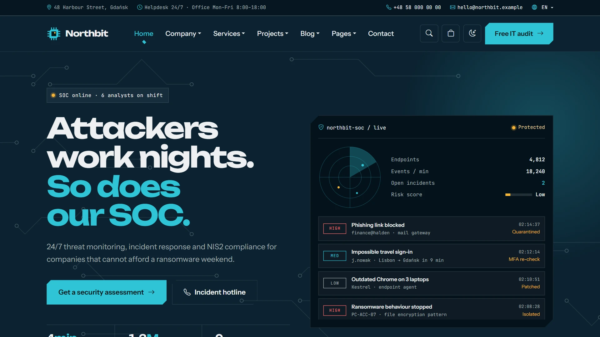 Northbit - IT Services & Solutions HTML Template