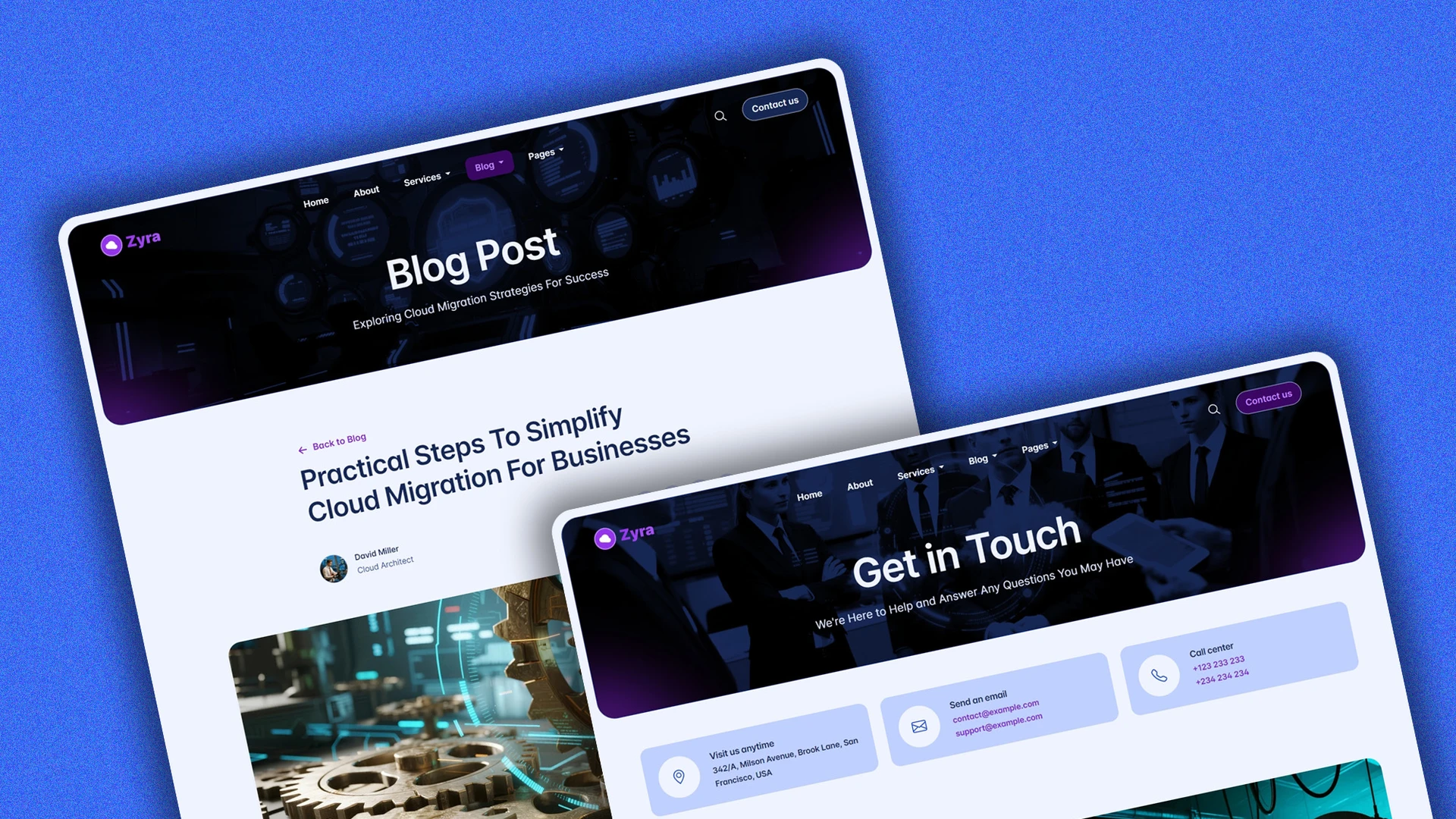 Zyra - Multipurpose IT Solutions & Business Services HTML Website Template
