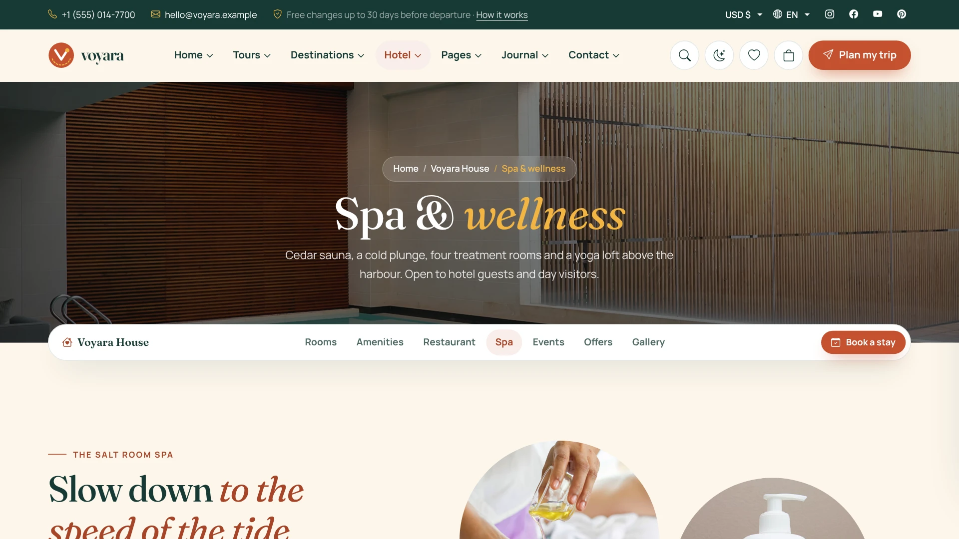 Voyara - Travel Agency & Boutique Hotel HTML Template