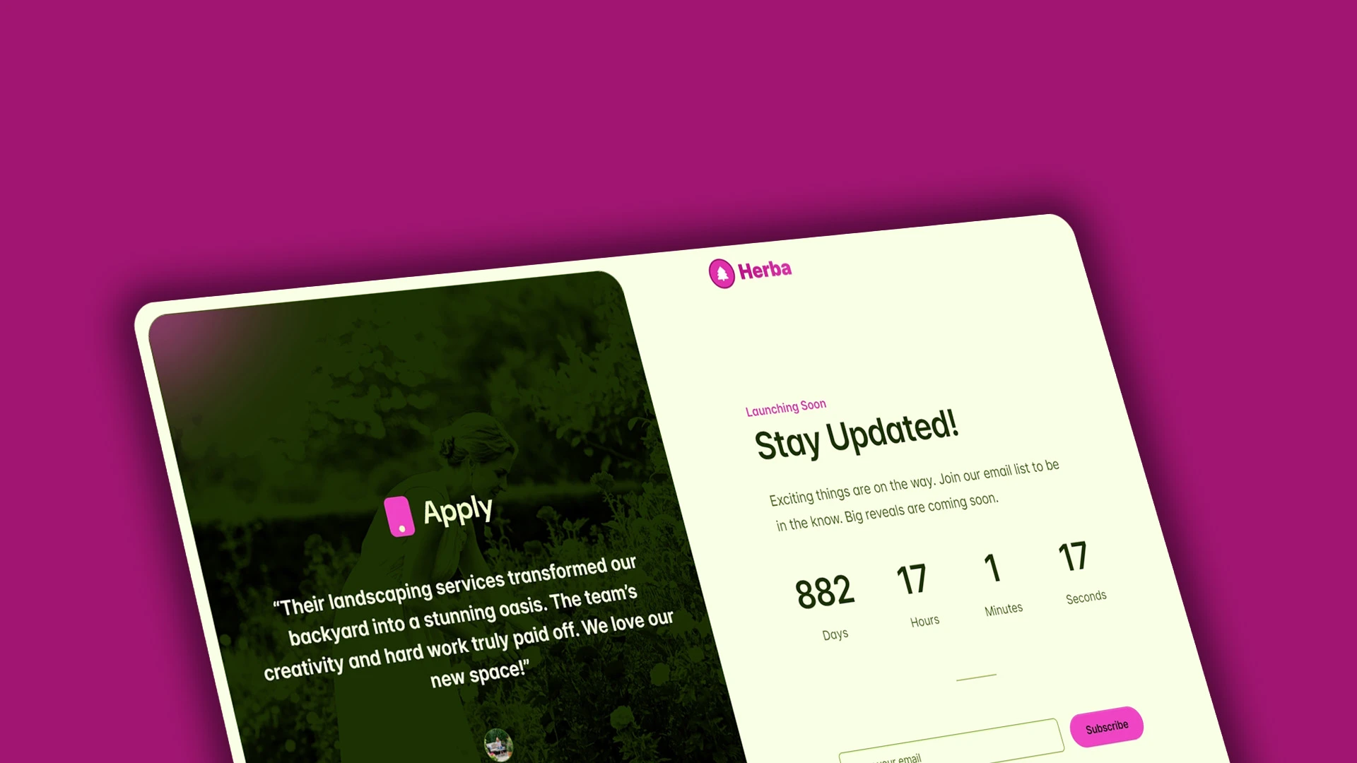 Herba - Innovative Landscaping and Green Spaces HTML Website Template