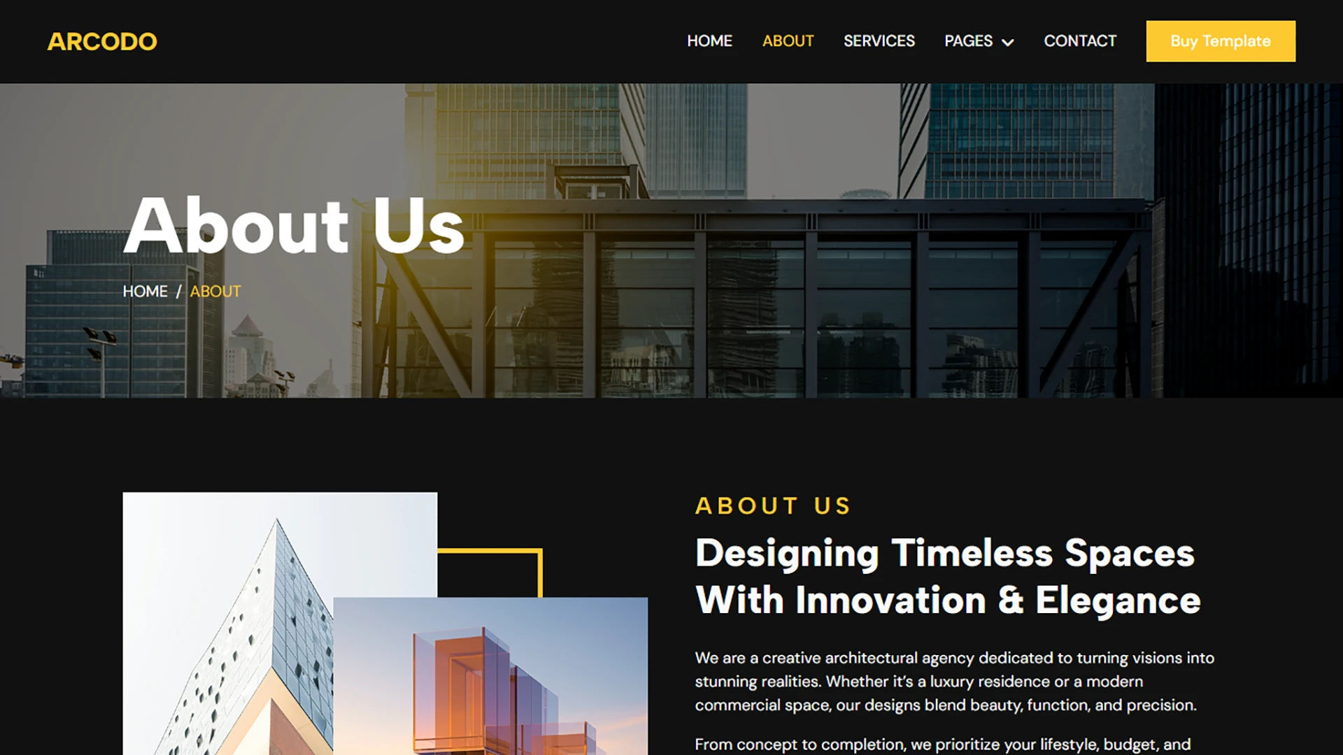 Arcodo - Architecture & Interior Design HTML Template