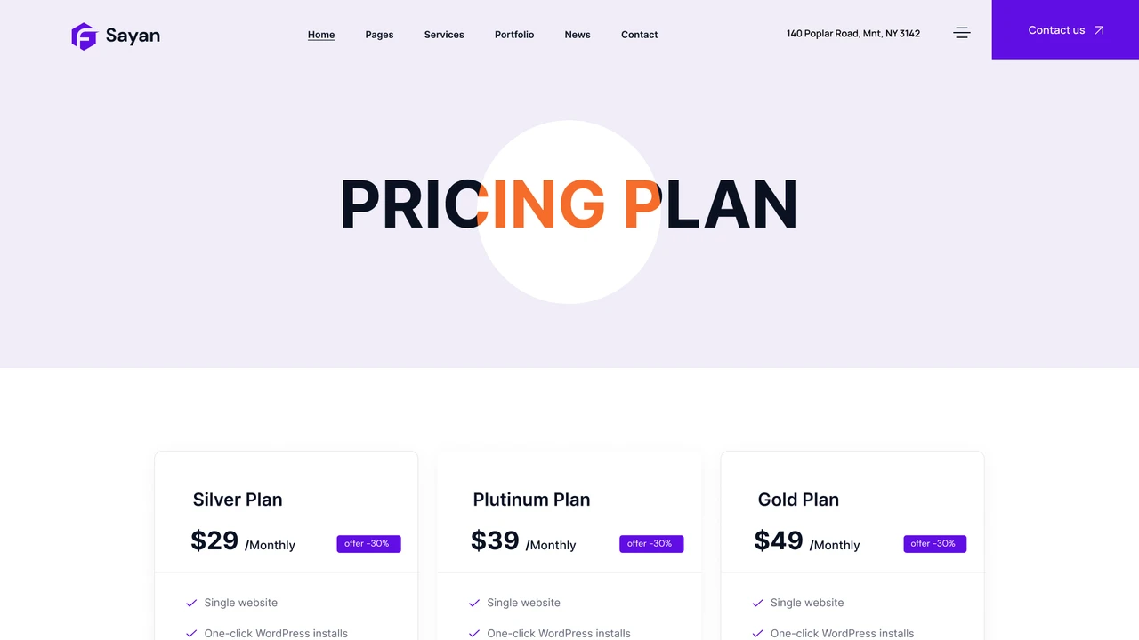 Sayan - Multipurpose Business Figma Template
