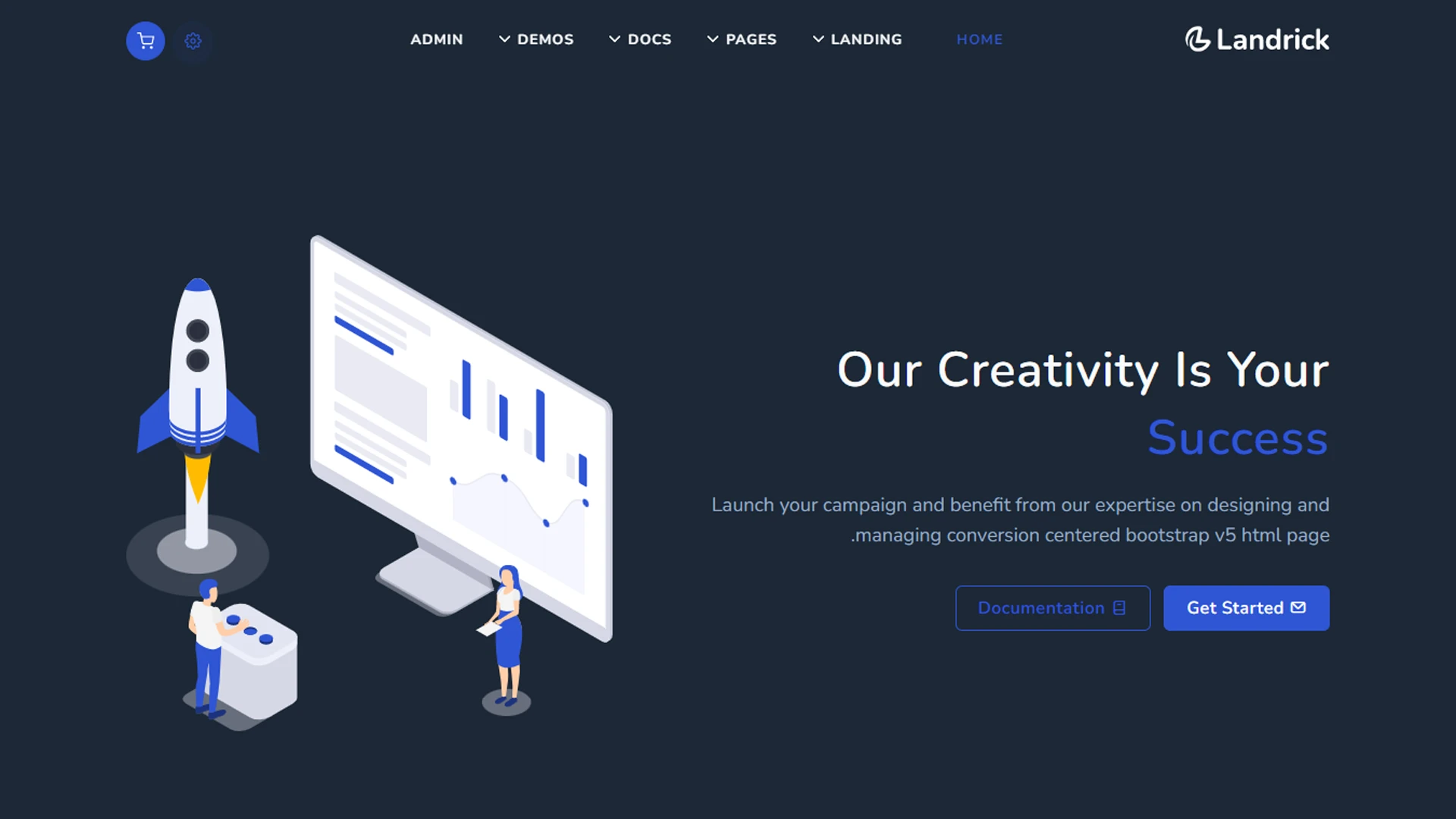 Landrick - App, Saas & Software Landing & Admin Dashboard Bootstrap 5 Template