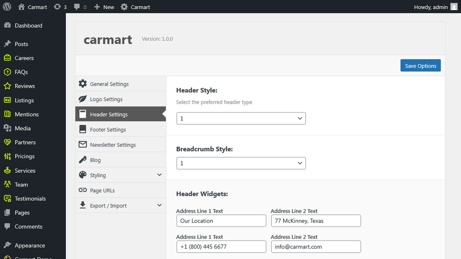 CarMart - Automotive Car Dealership WordPress Theme