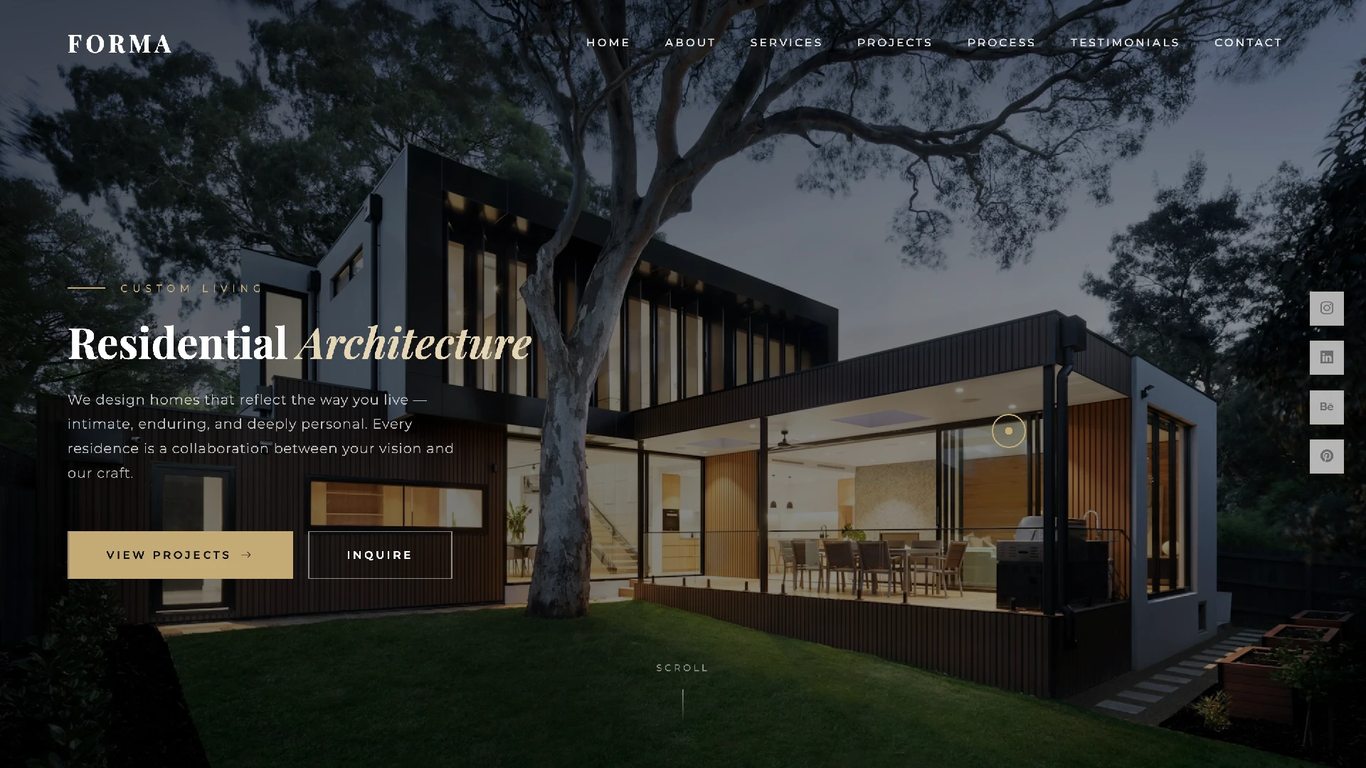Forma - Architecture & Interior Design Studio HTML5 Template