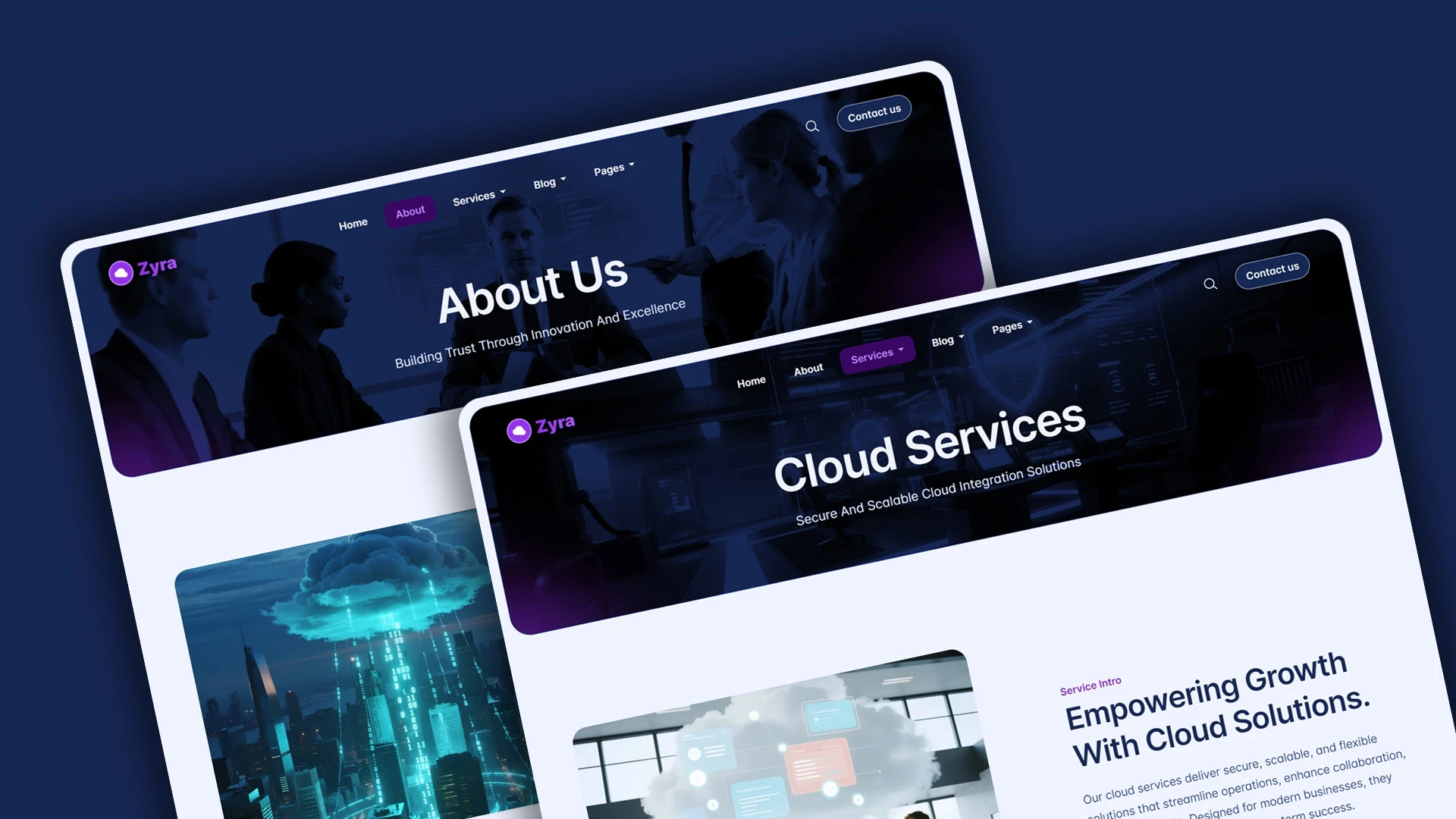 Zyra - Multipurpose IT Solutions & Business Services HTML Website Template