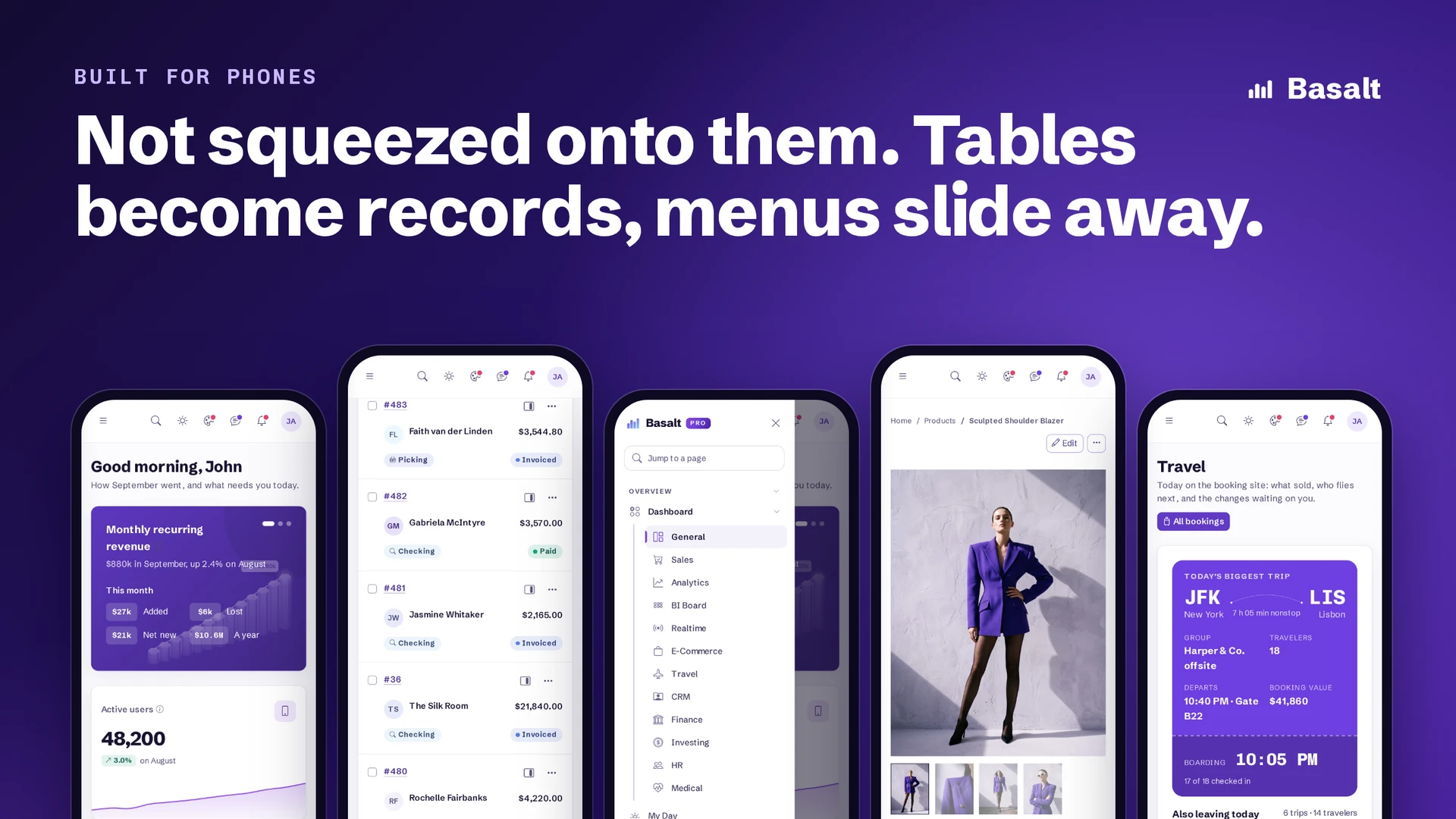 Basalt - Multipurpose AI, CRM, HRM, eCommerce & ERP Bootstrap Admin Template (Screenshot 4 of 11)