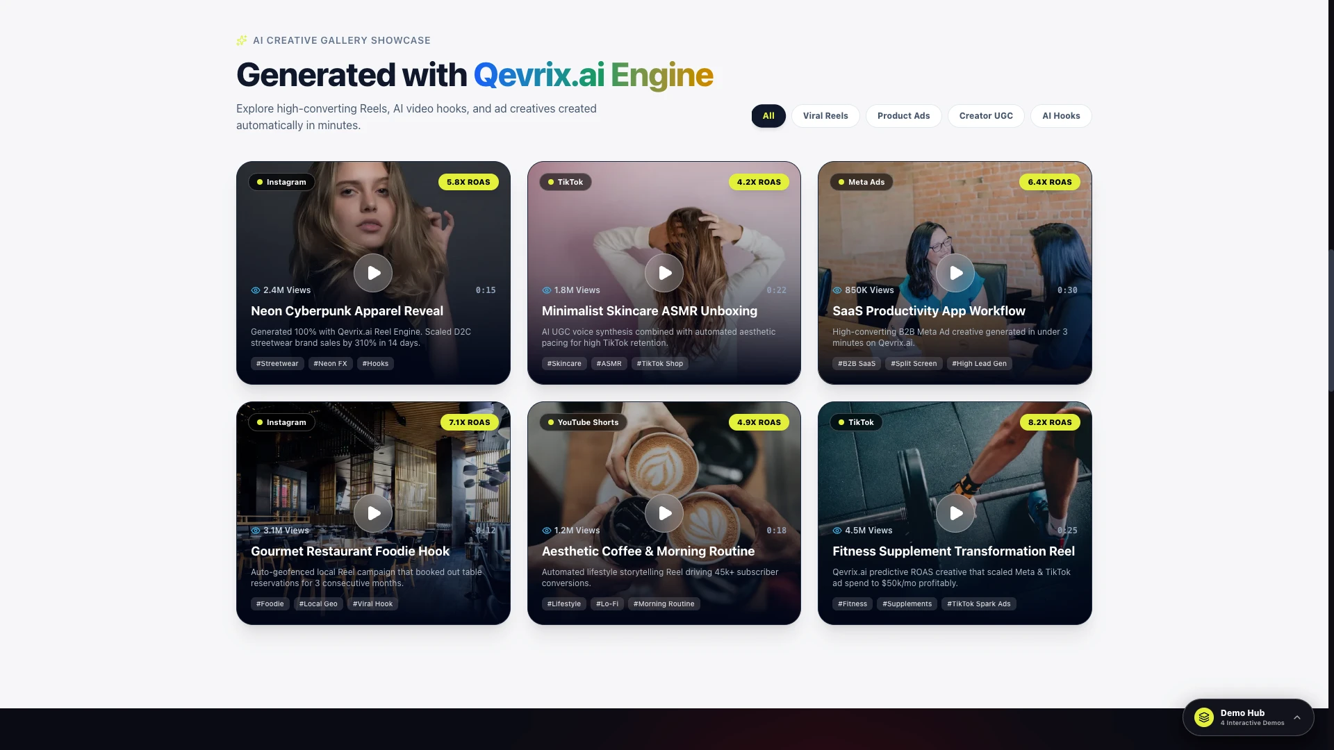 Qevrix - Next.js AI SaaS, Enterprise & Portfolio Landing Page Collection