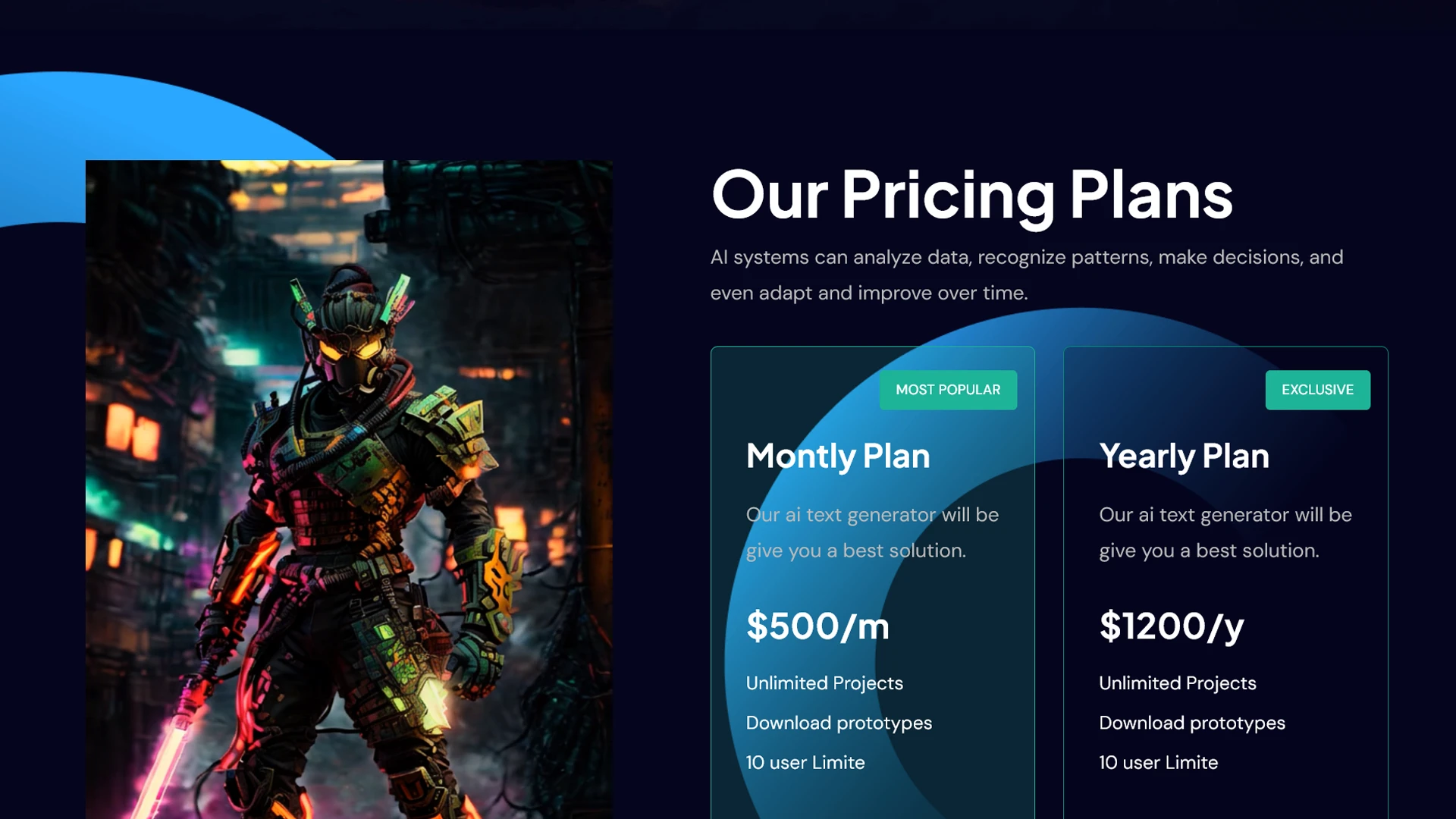 Aithm - AI Agency & Futuristic Startup HTML Template